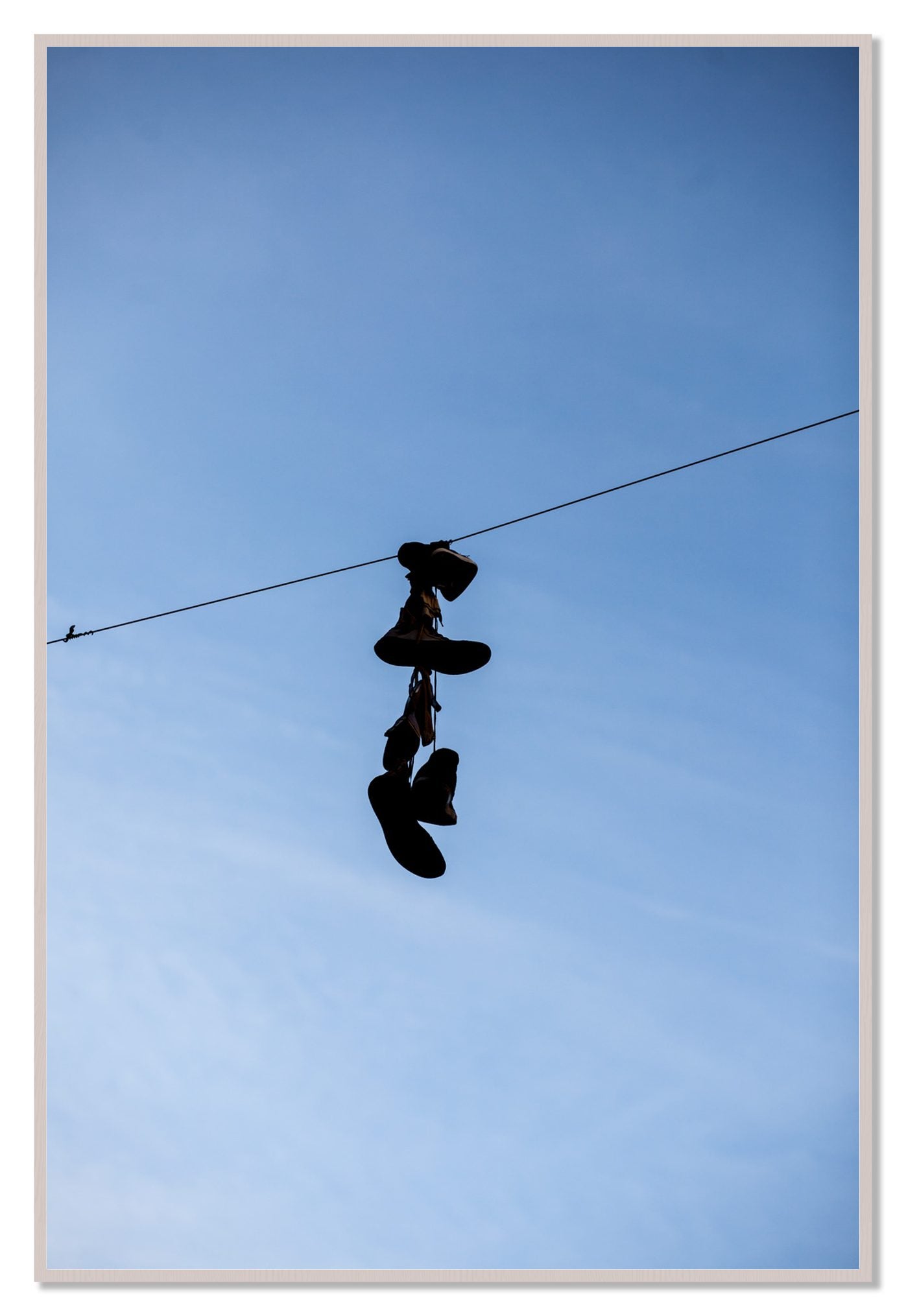 Kicks by Dylan Ozanich, 48×72 Full Bleed Print in a White Maple frame