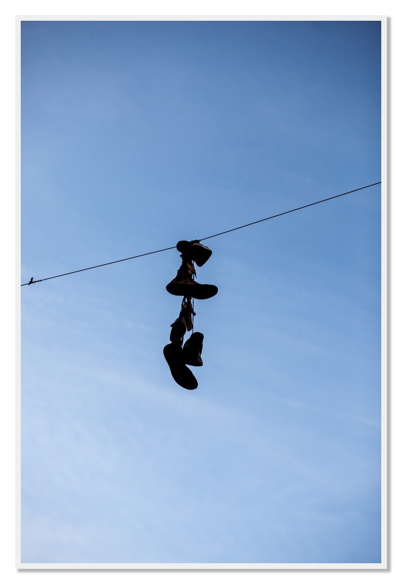 Kicks by Dylan Ozanich, 48×72 Full Bleed Print in a White frame