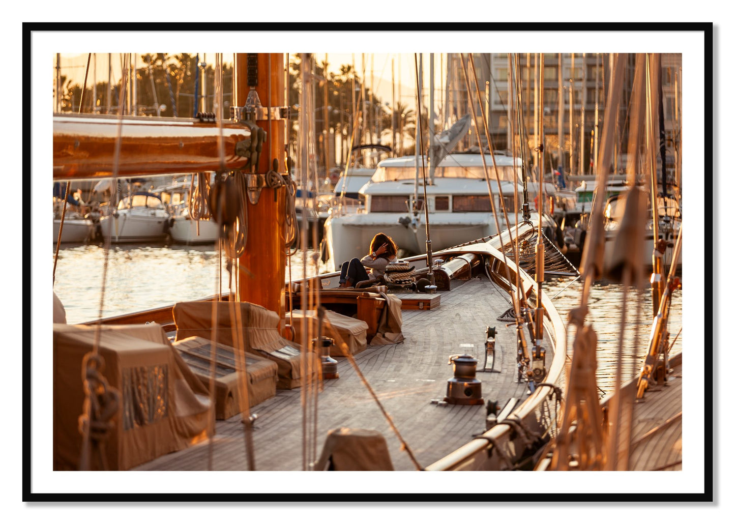 Framed photograph of Living by Dylan Ozanich, Black frame, Borders