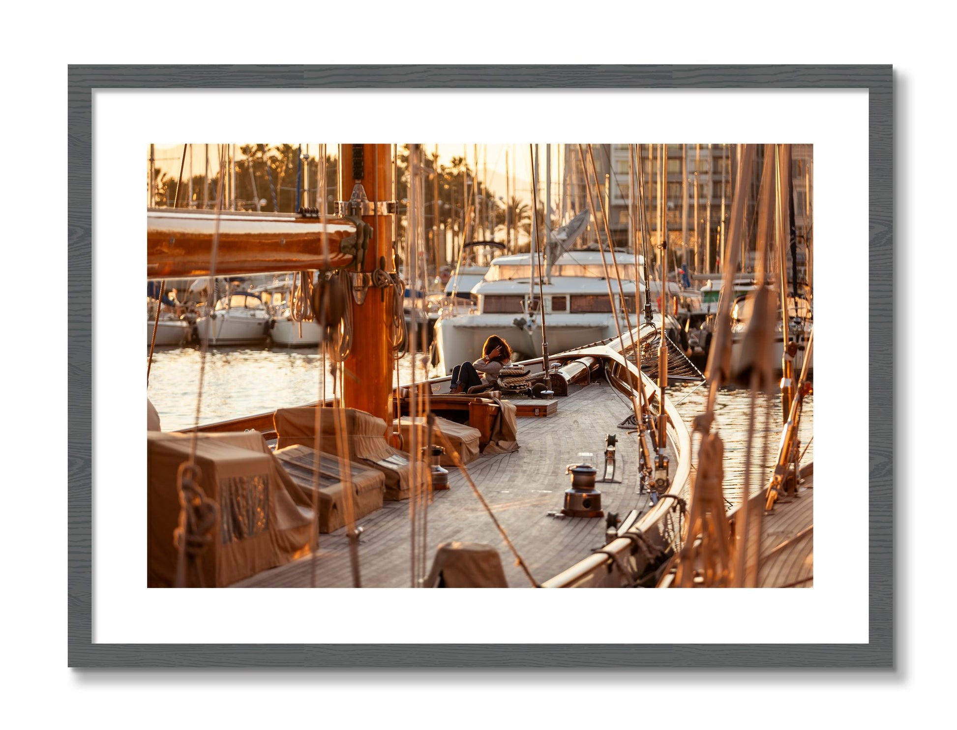 Framed photograph of Living by Dylan Ozanich, Grey frame, Borders