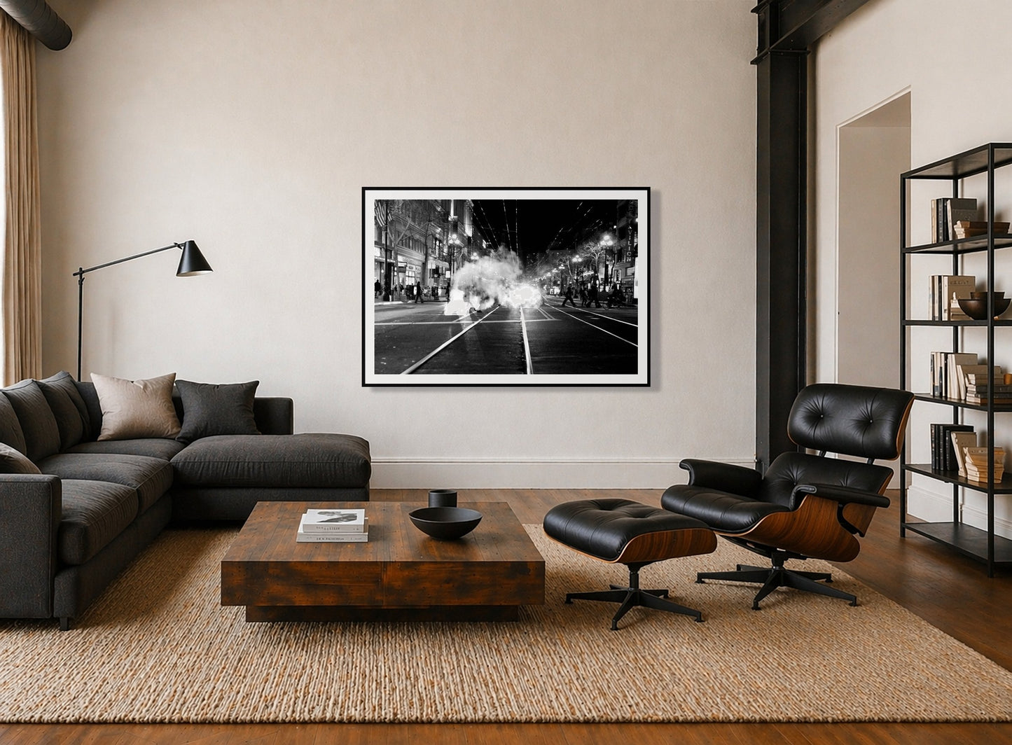 Framed photograph of Market Street by Dylan Ozanich displayed on a wall