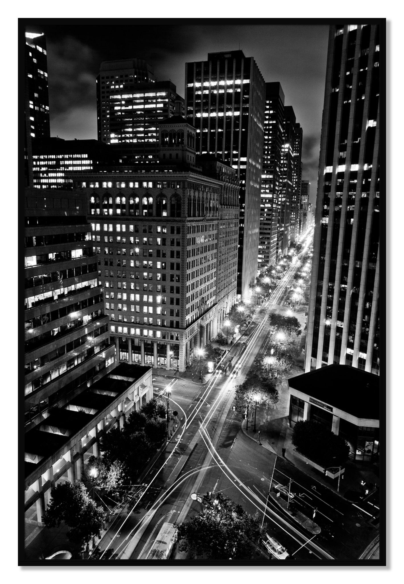 Framed photograph of Market by Dylan Ozanich, Black frame, Full Bleed