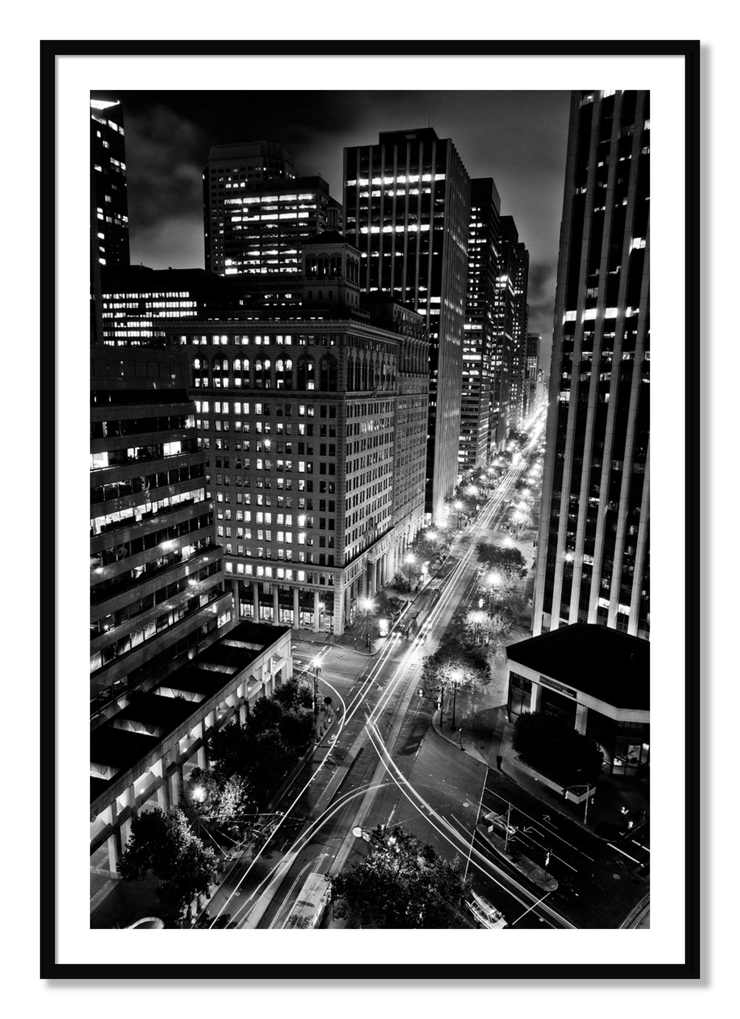 Framed photograph of Market by Dylan Ozanich, Black frame, Borders
