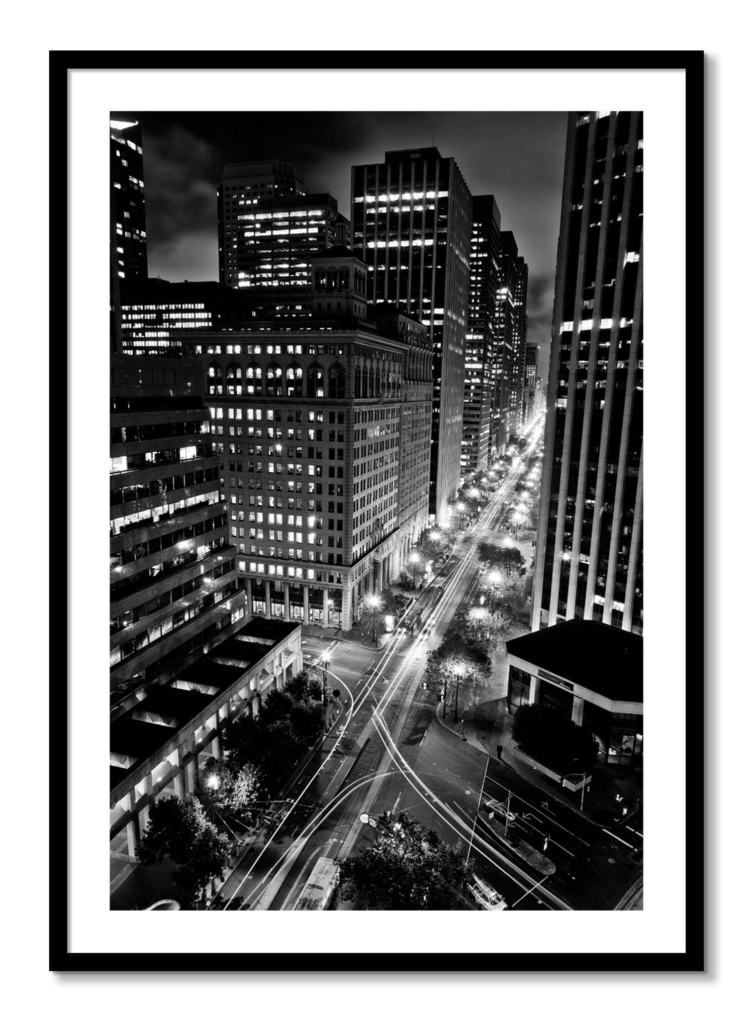 Framed photograph of Market by Dylan Ozanich, Black frame, Borders