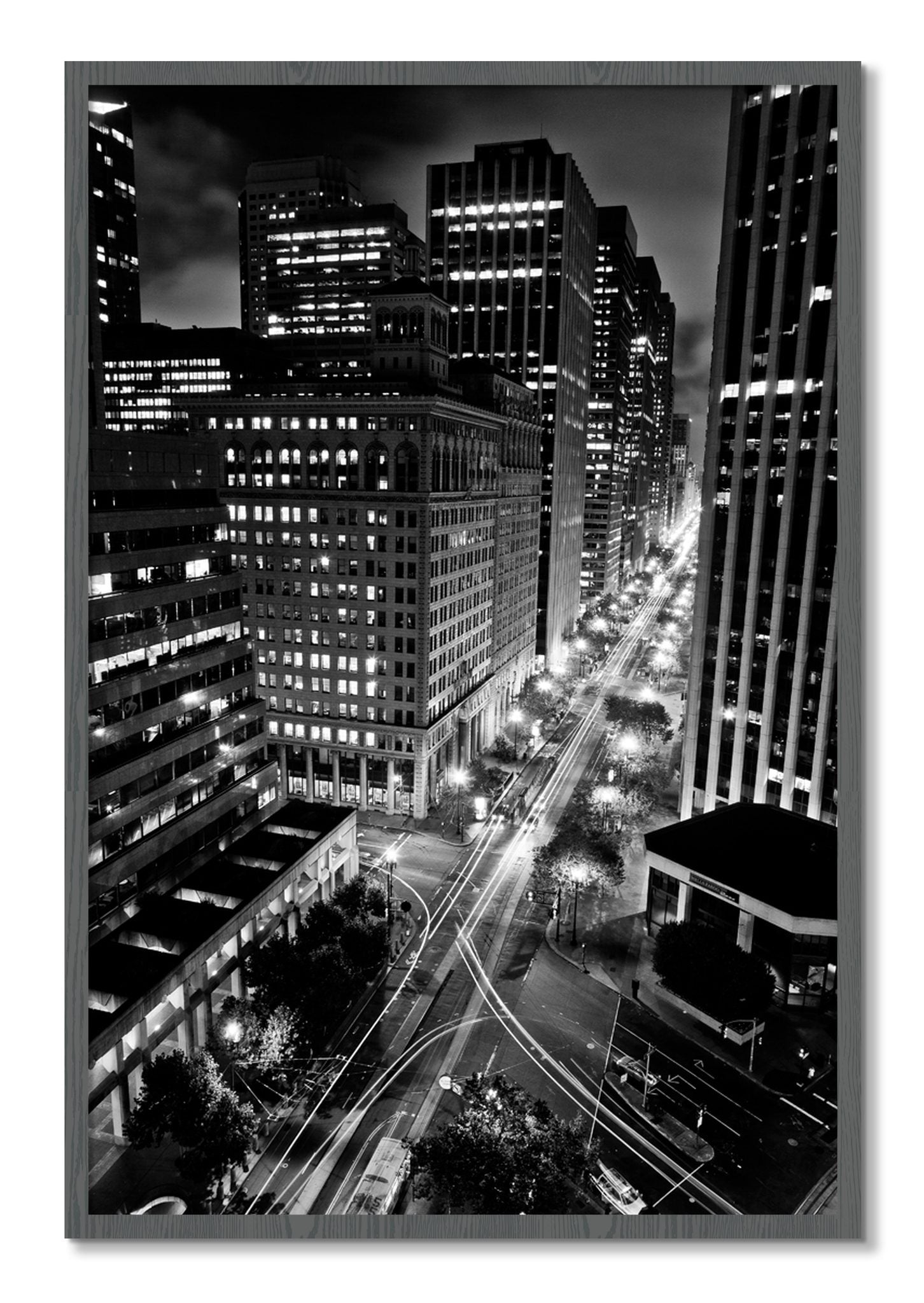 Framed photograph of Market by Dylan Ozanich, Grey frame, Full Bleed