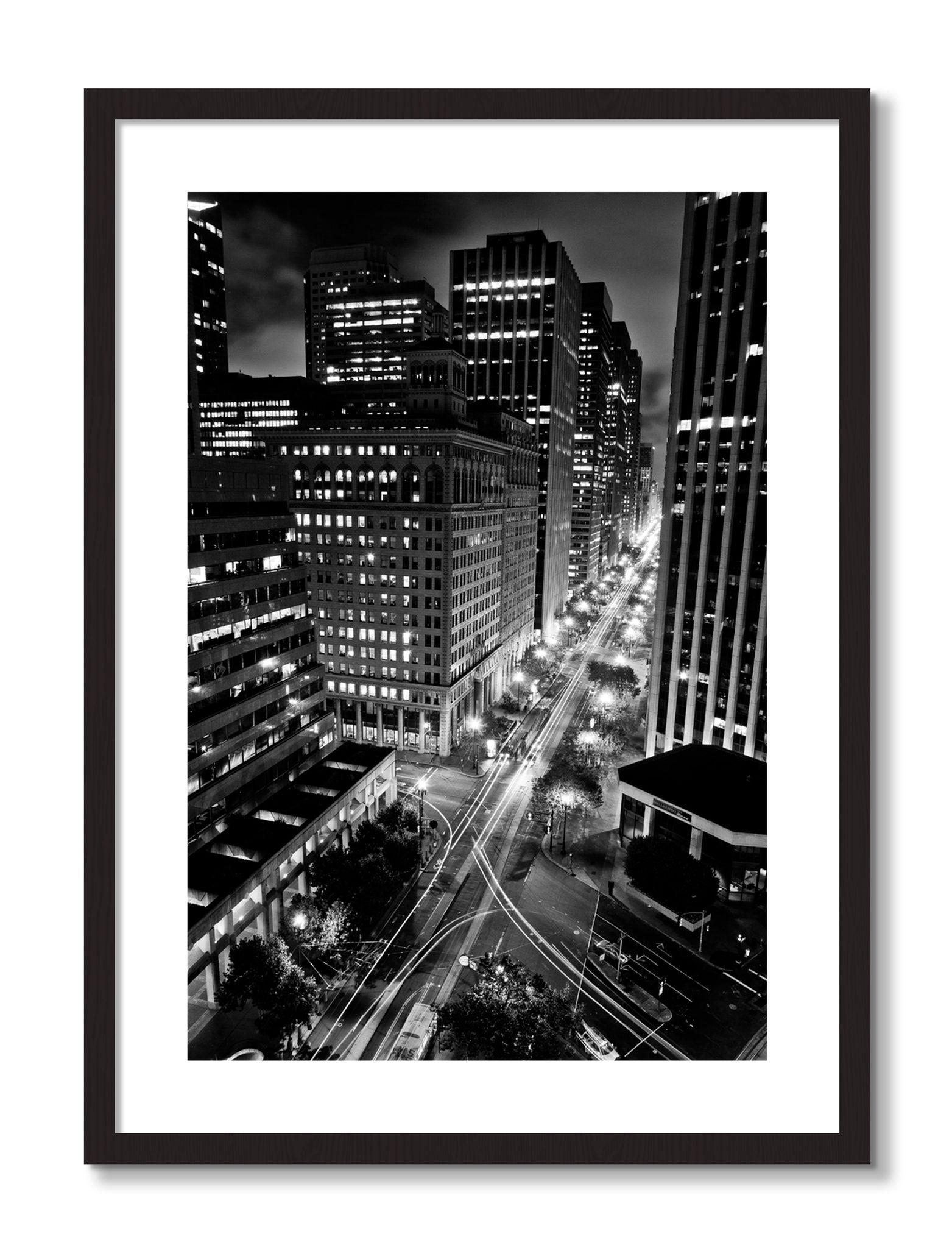 Framed photograph of Market by Dylan Ozanich, Black frame, Borders