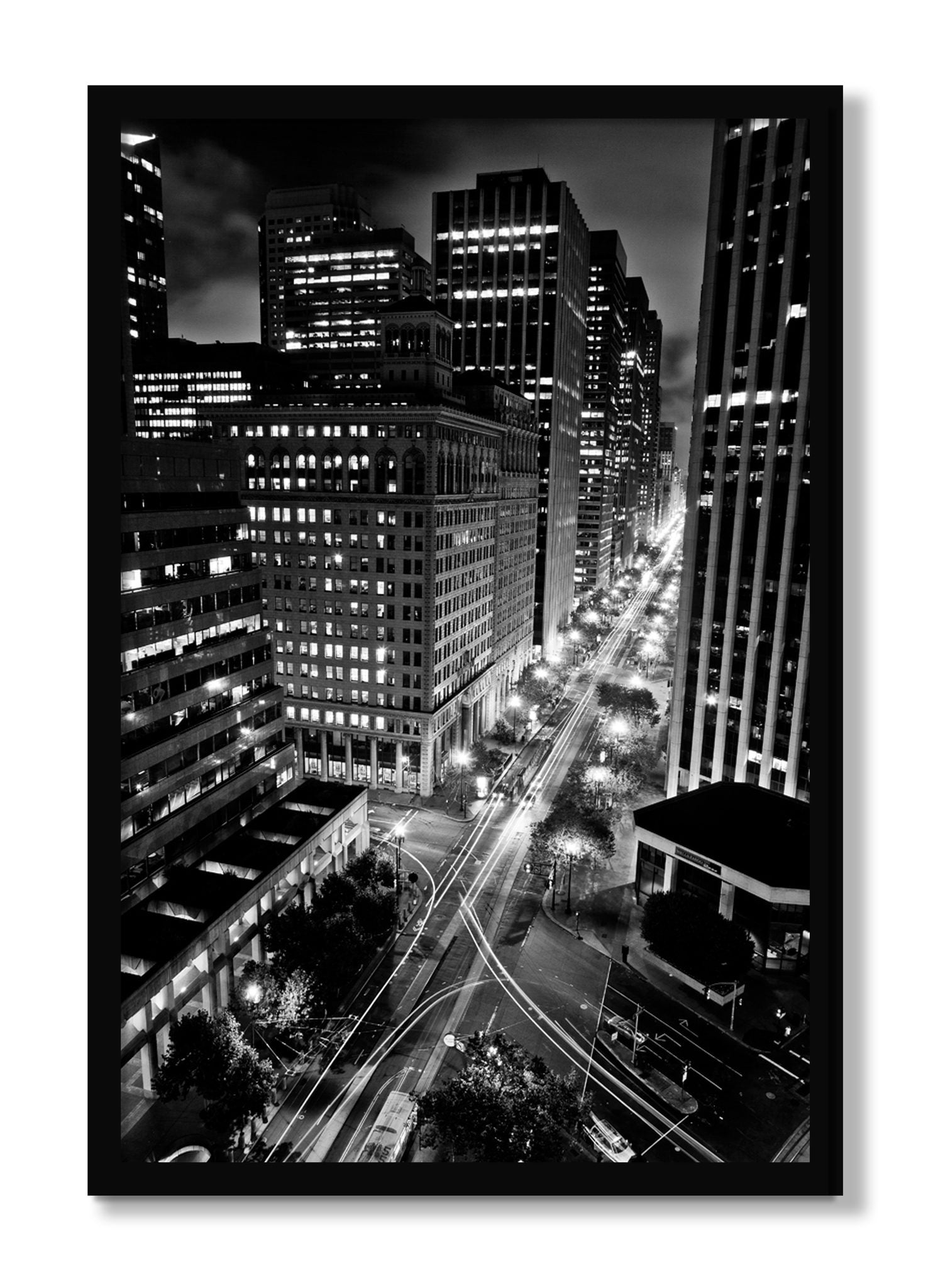 Framed photograph of Market by Dylan Ozanich, Black frame, Full Bleed