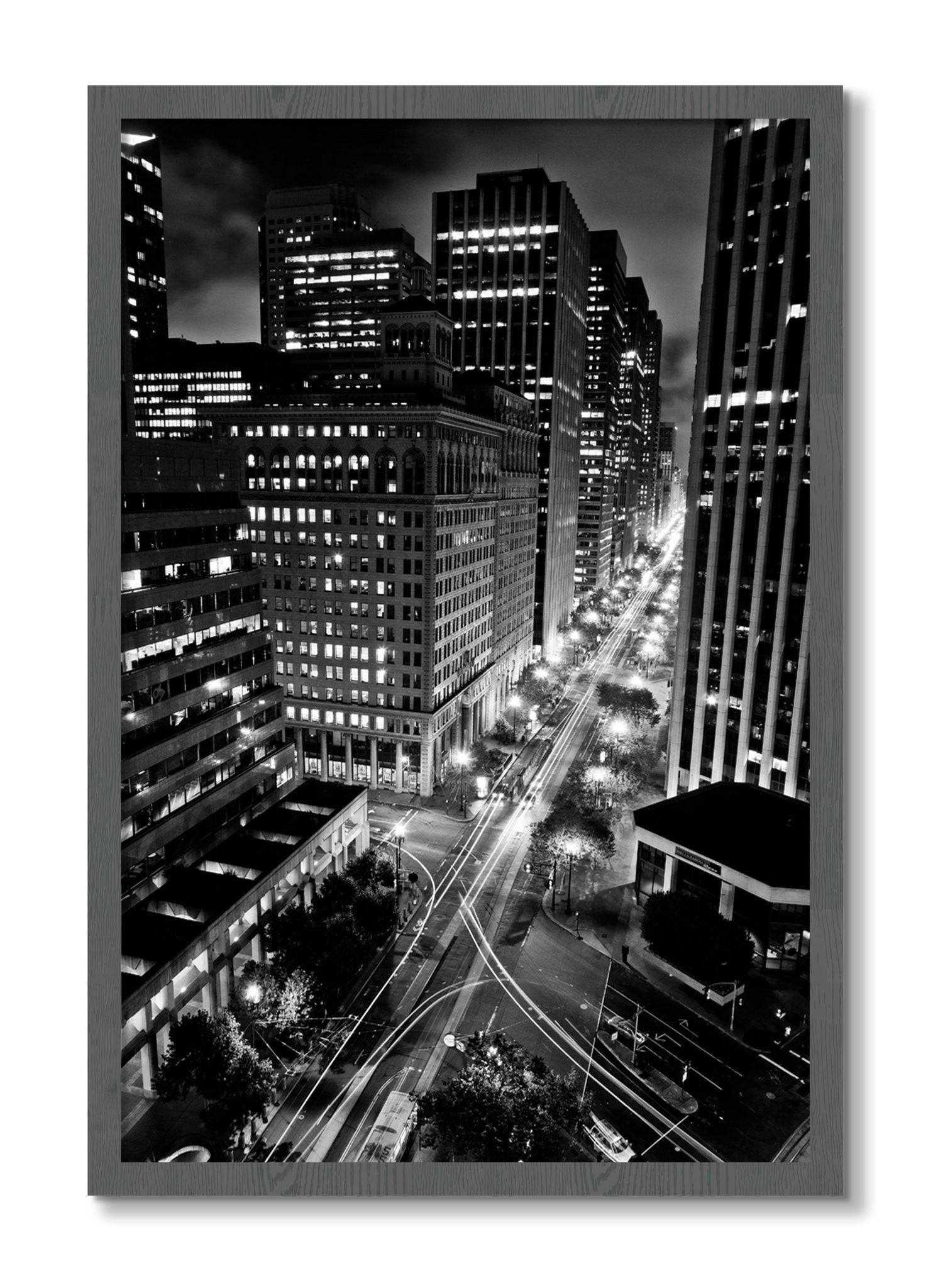 Framed photograph of Market by Dylan Ozanich, Grey frame, Full Bleed
