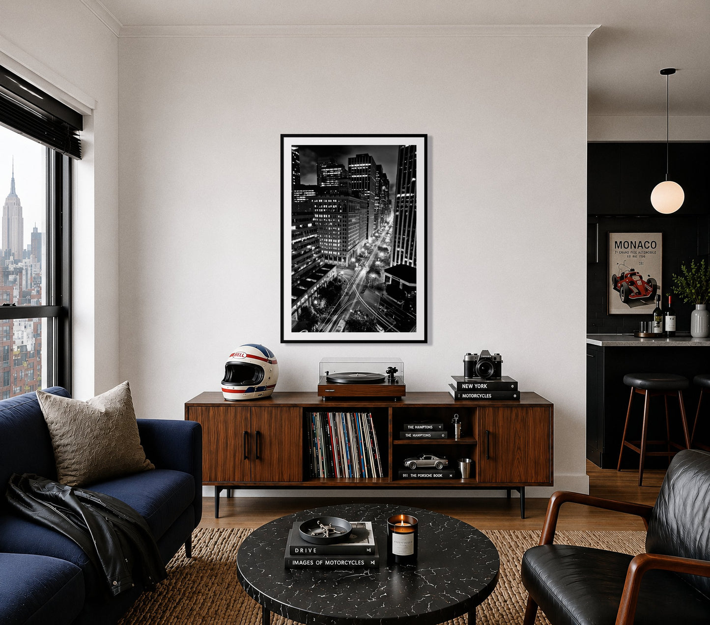 Framed photograph of Market by Dylan Ozanich displayed on a wall