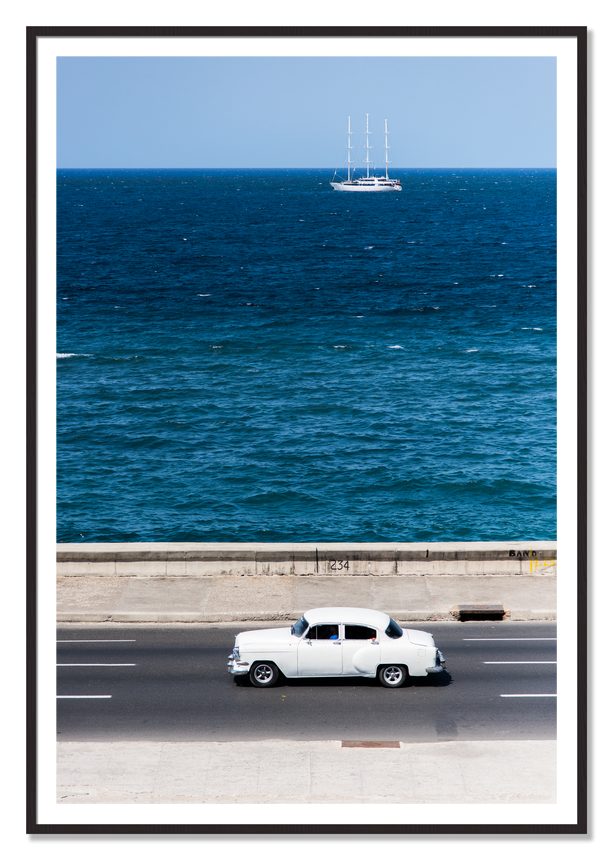 Melacon by Dylan Ozanich, 48×72 print with a White Border in a Black Walnut frame