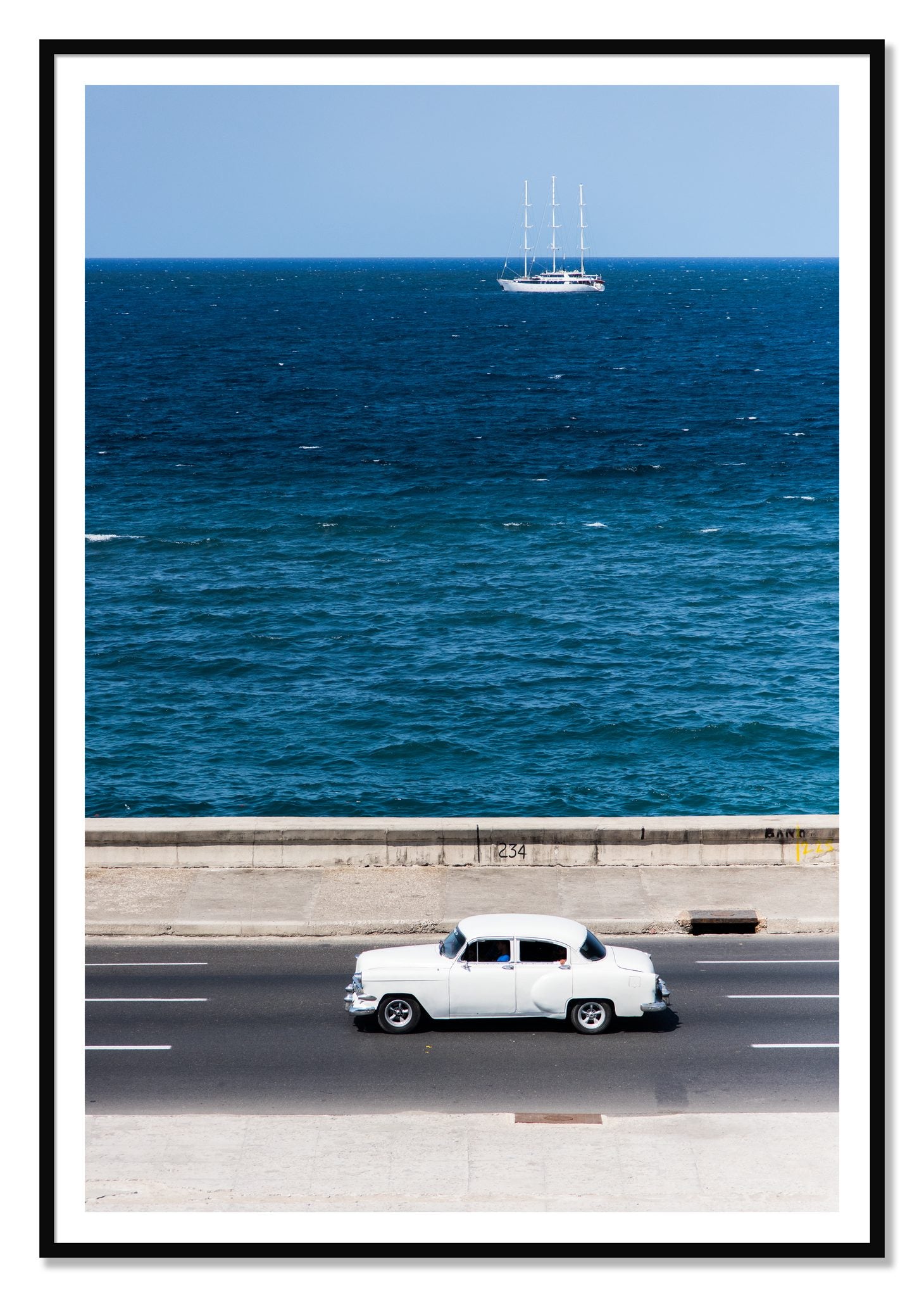 Melacon by Dylan Ozanich, 48×72 print with a White Border in a Black frame
