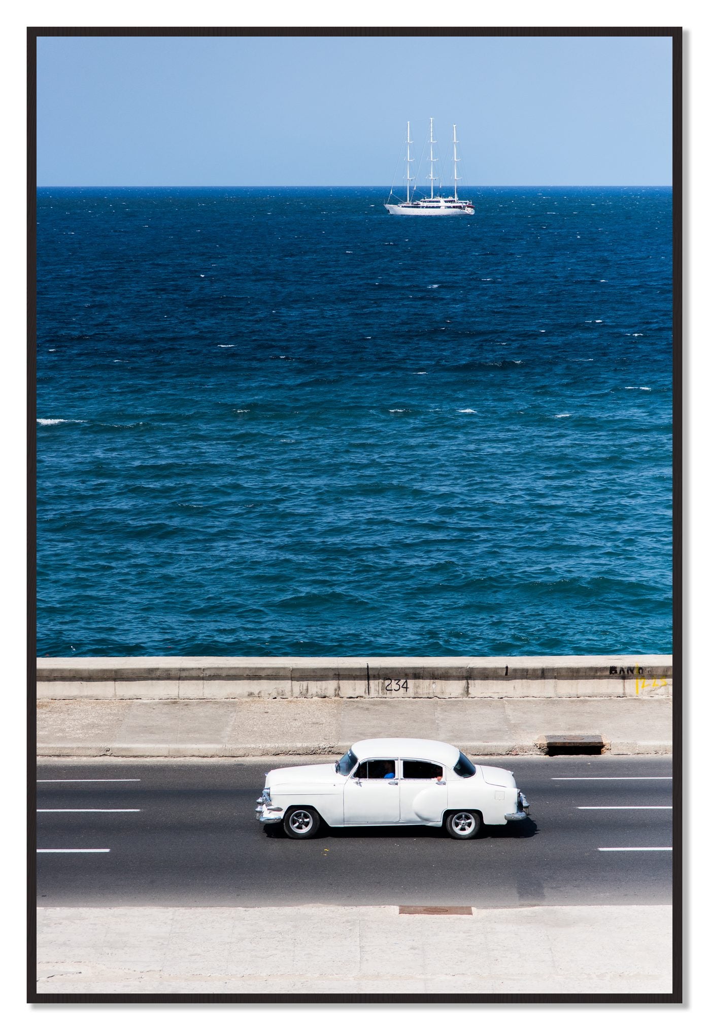 Melacon by Dylan Ozanich, 48×72 Full Bleed Print in a Black Walnut frame