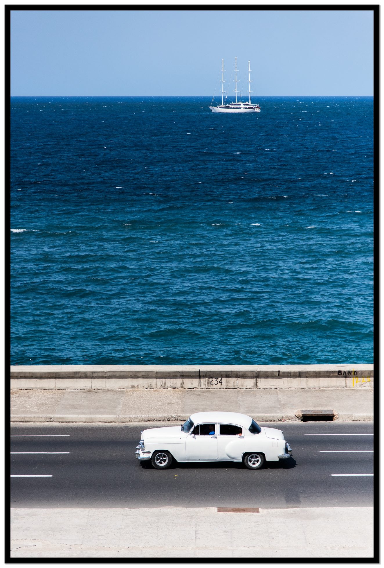 Melacon by Dylan Ozanich, 48×72 Full Bleed Print in a Black frame
