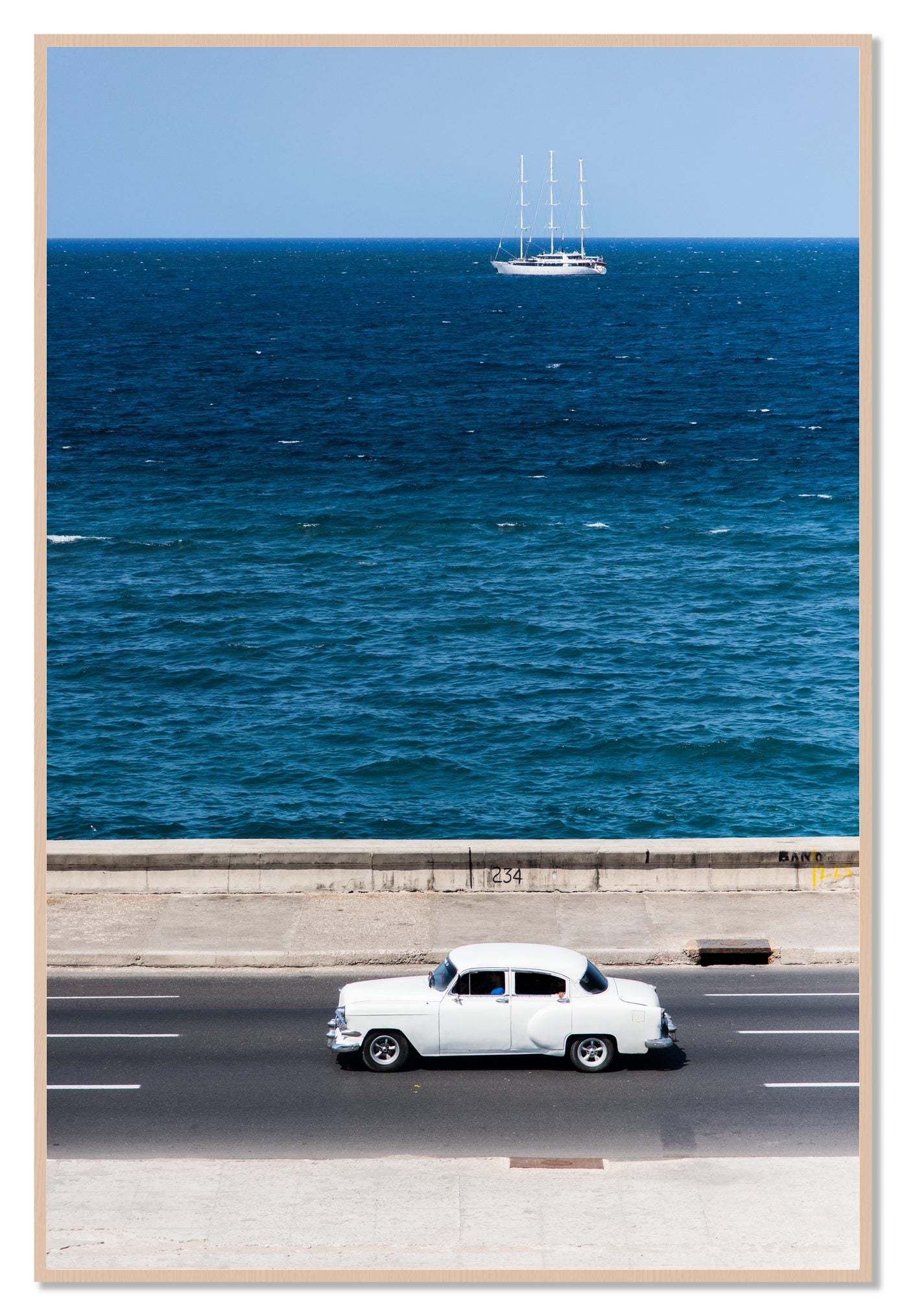 Melacon by Dylan Ozanich, 48×72 Full Bleed Print in a Maple frame