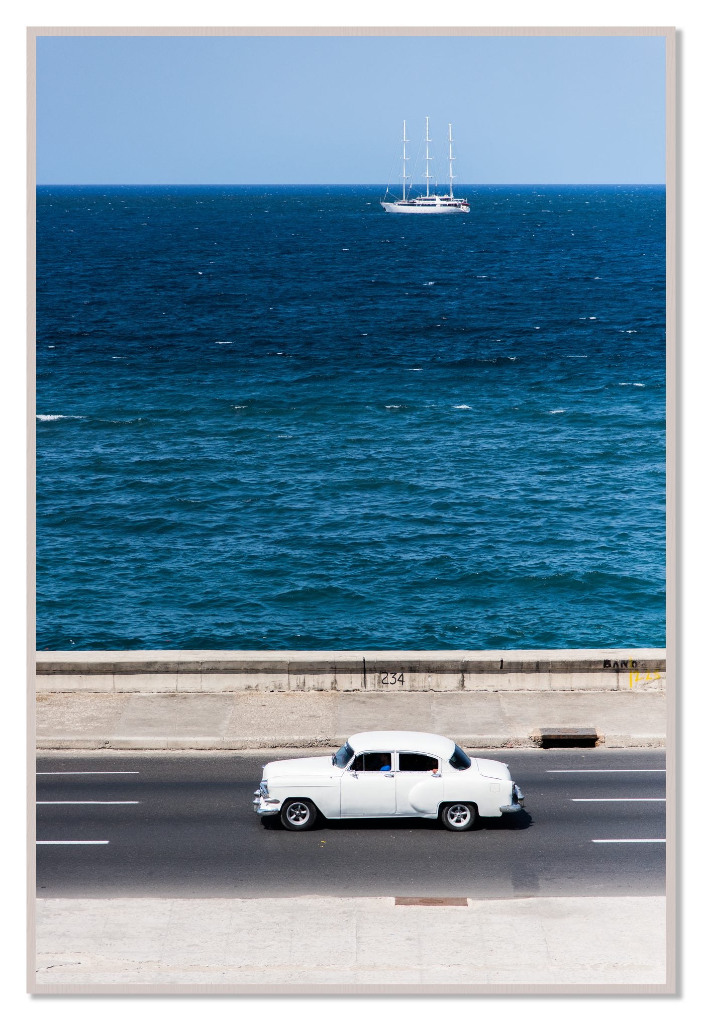 Melacon by Dylan Ozanich, 48×72 Full Bleed Print in a White Maple frame