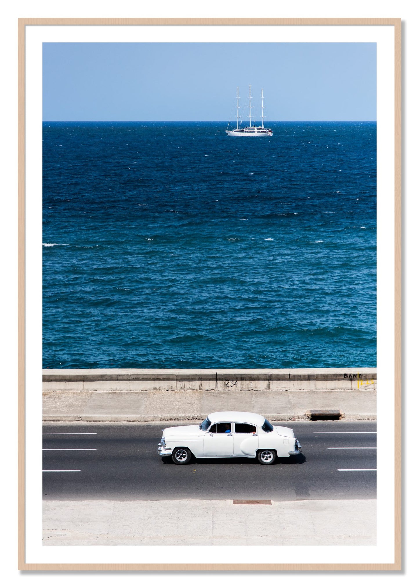 Framed photograph of Melacon by Dylan Ozanich, Maple frame, Borders