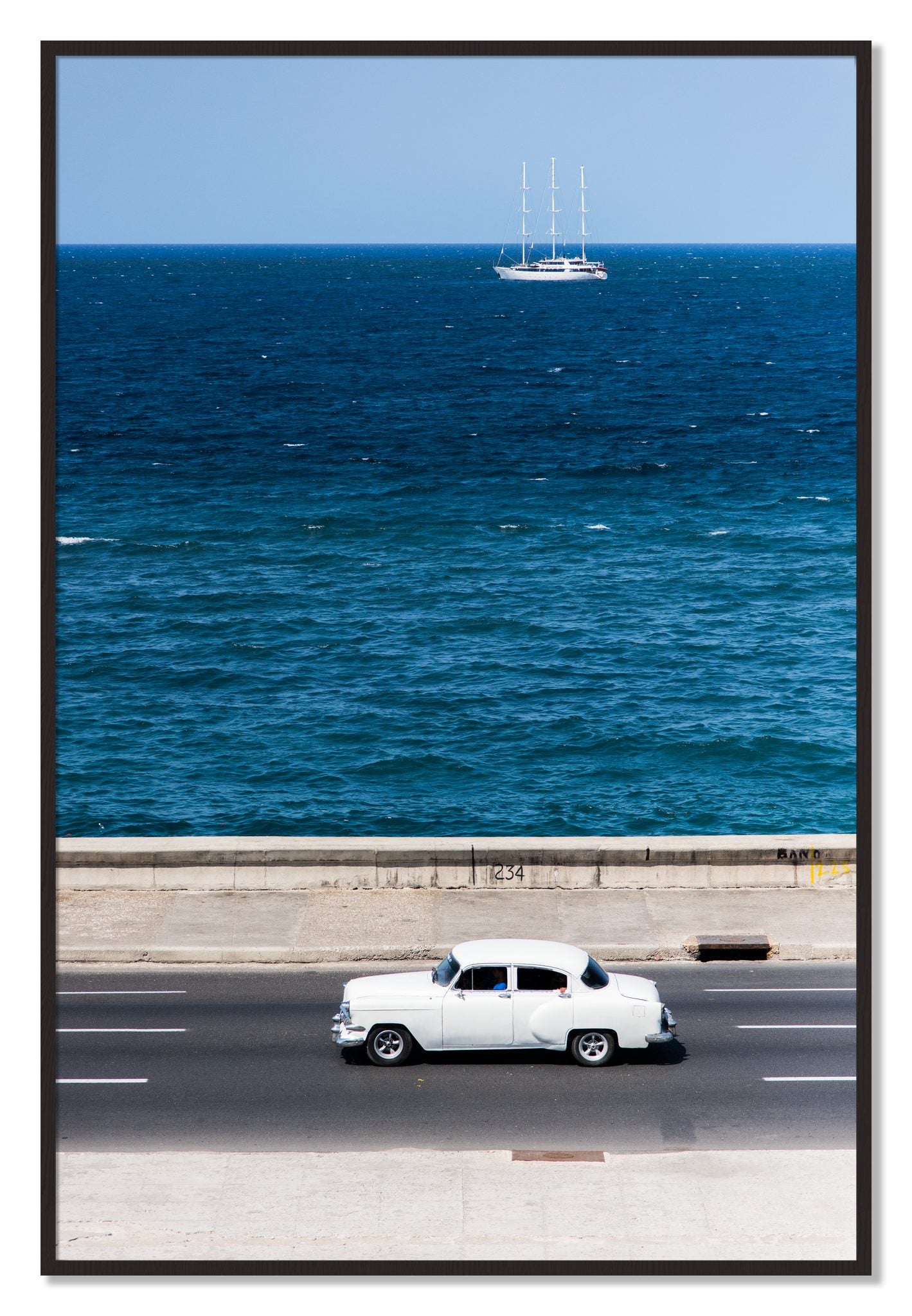 Framed photograph of Melacon by Dylan Ozanich, Black Walnut frame, Full Bleed