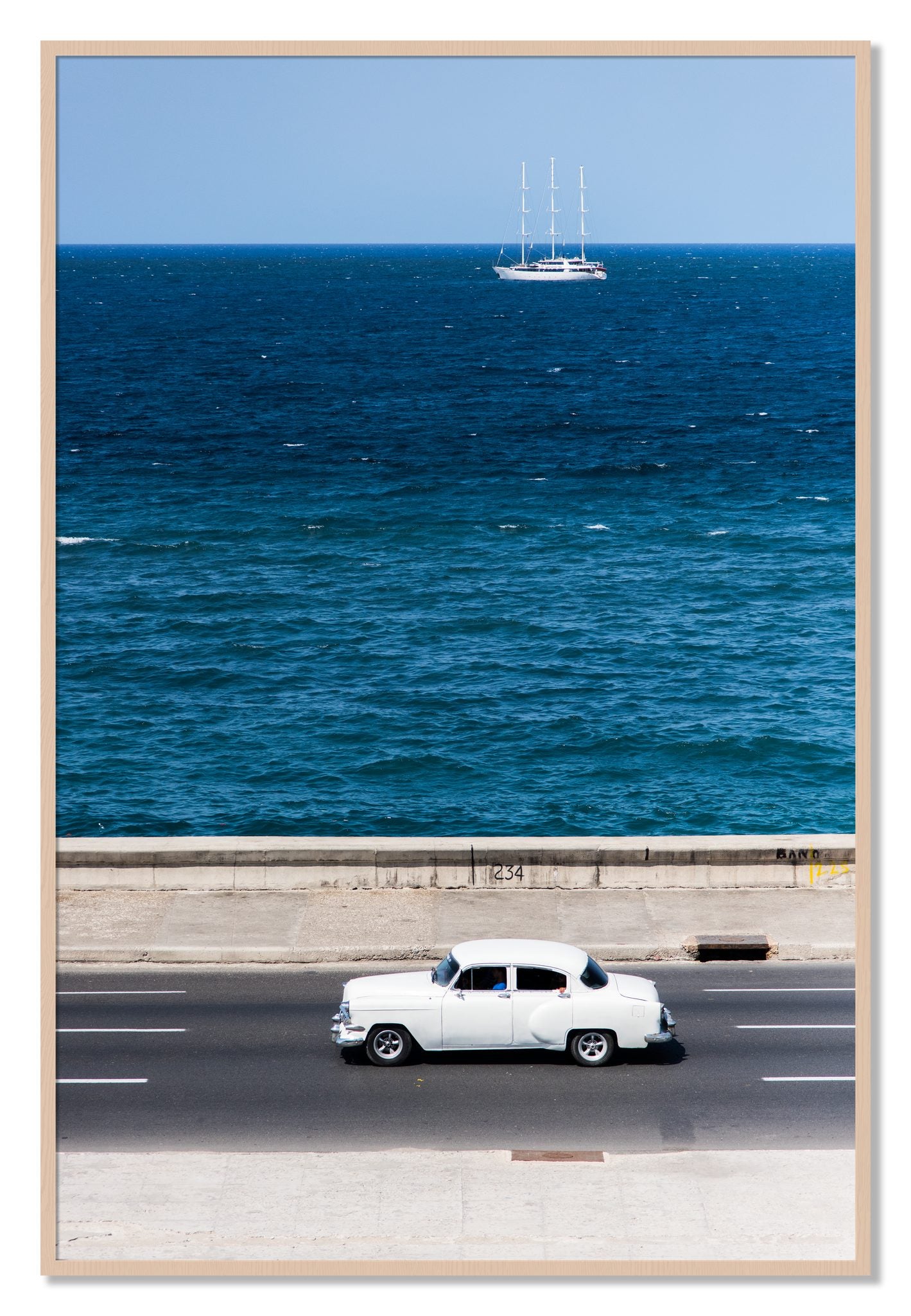 Framed photograph of Melacon by Dylan Ozanich, Maple frame, Full Bleed