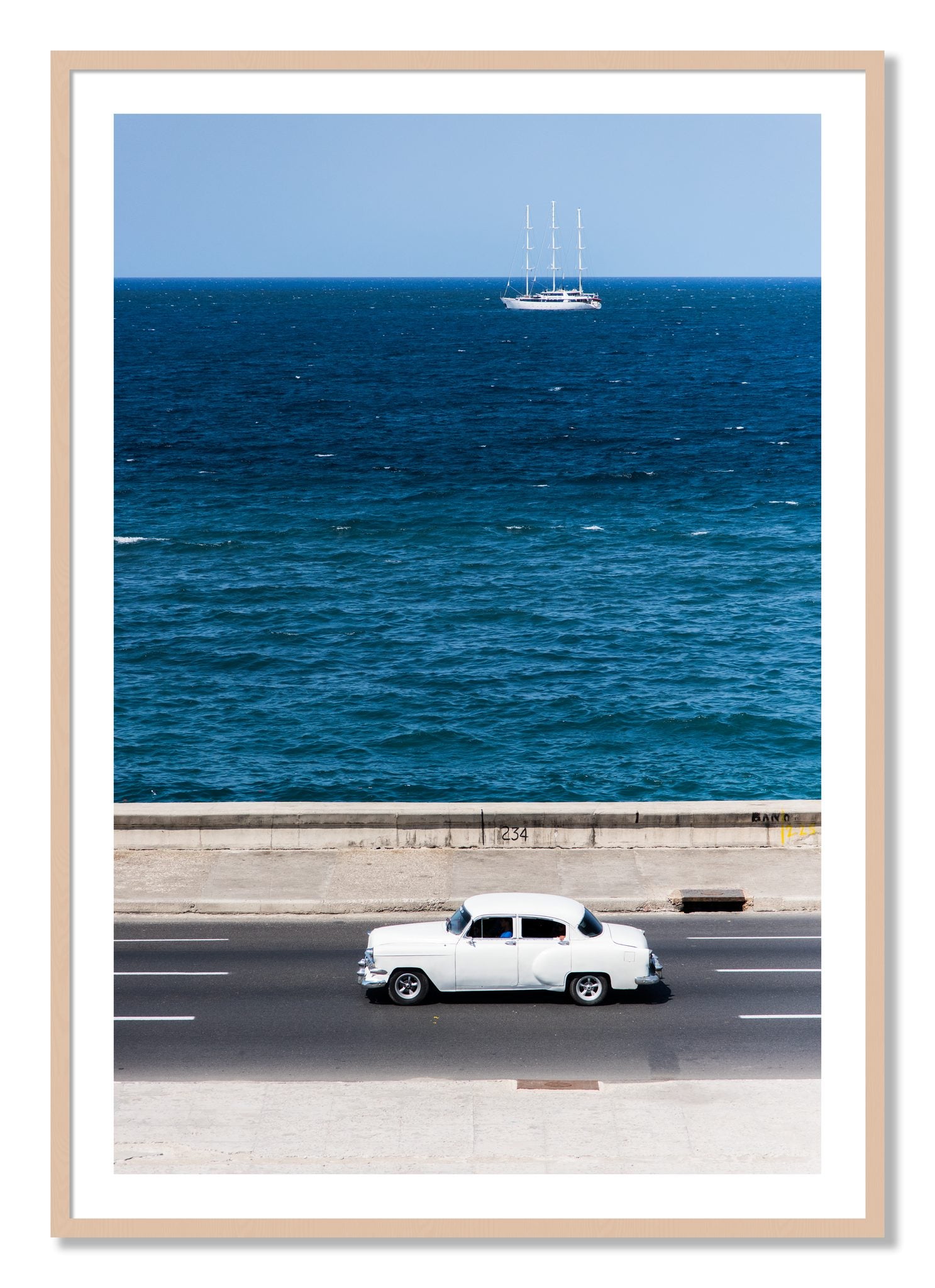 Framed photograph of Melacon by Dylan Ozanich, Maple frame, Borders
