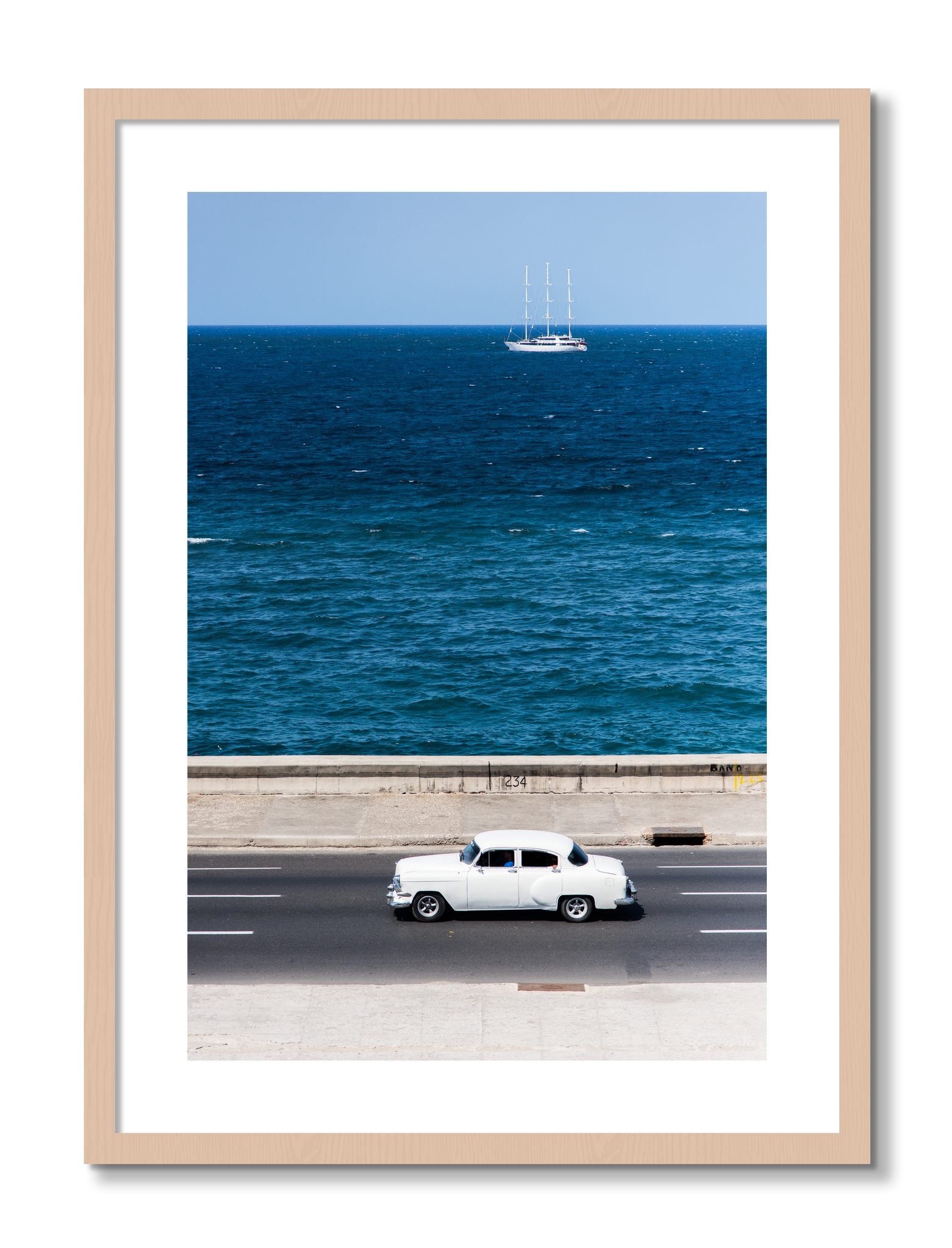 Framed photograph of Melacon by Dylan Ozanich, Maple frame, Borders