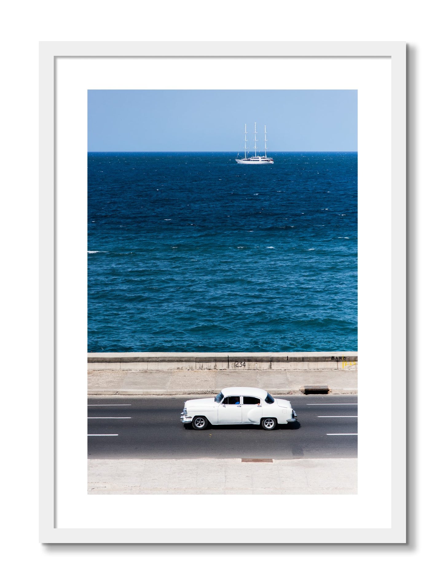 Framed photograph of Melacon by Dylan Ozanich, White frame, Borders