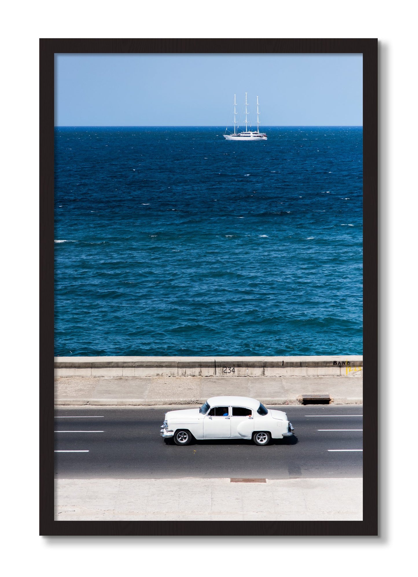 Framed photograph of Melacon by Dylan Ozanich, Black Walnut frame, Full Bleed