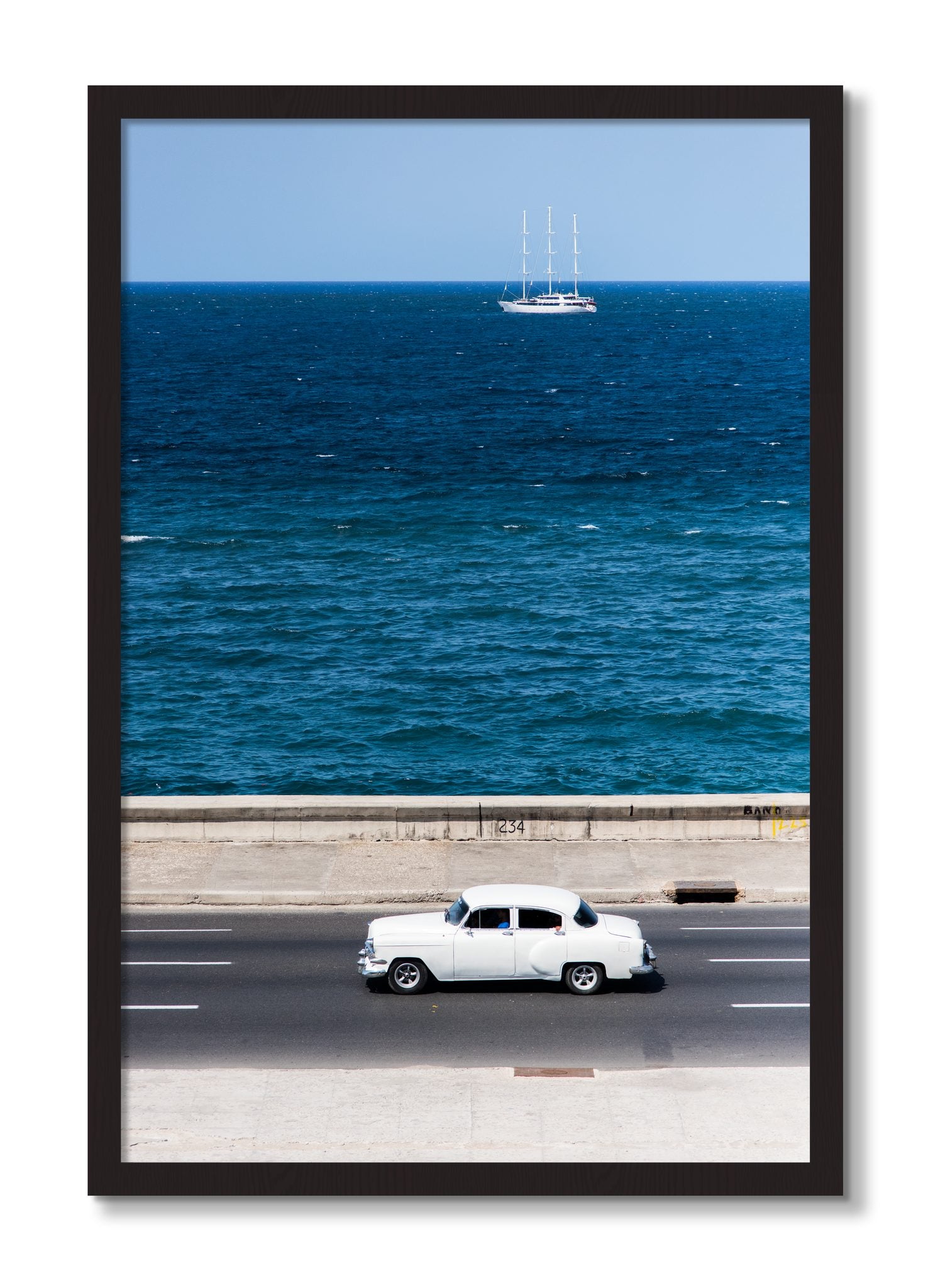Framed photograph of Melacon by Dylan Ozanich, Black Walnut frame, Full Bleed