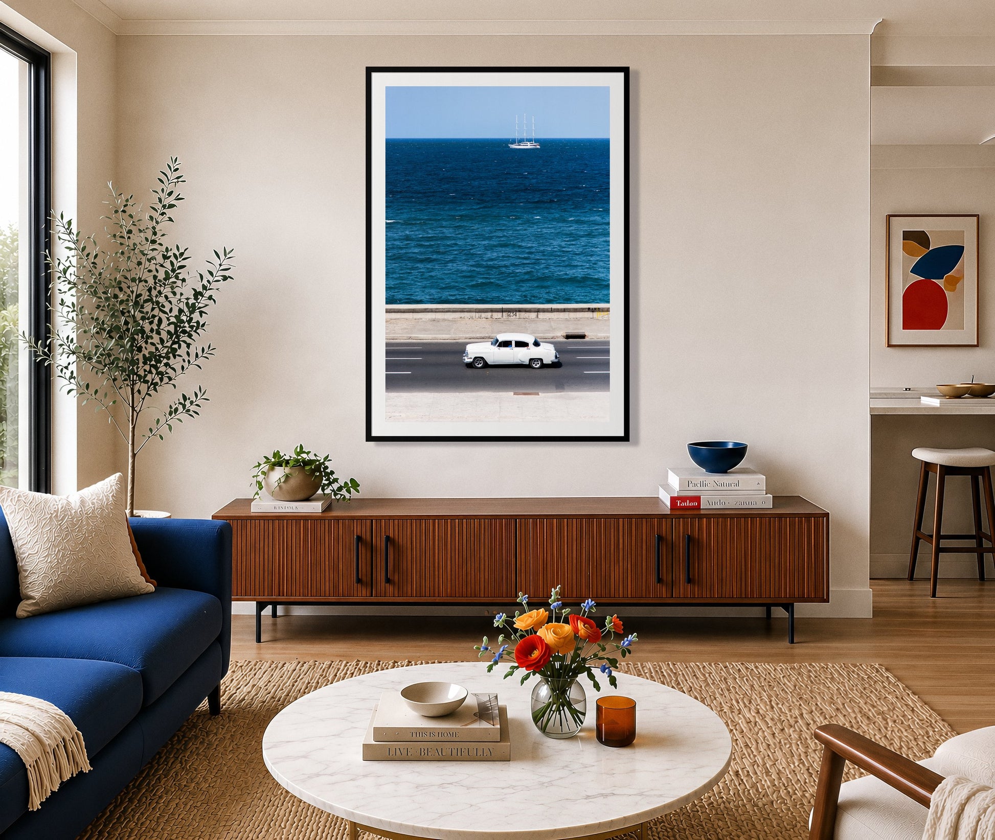 Framed photograph of Melacon by Dylan Ozanich displayed on a wall