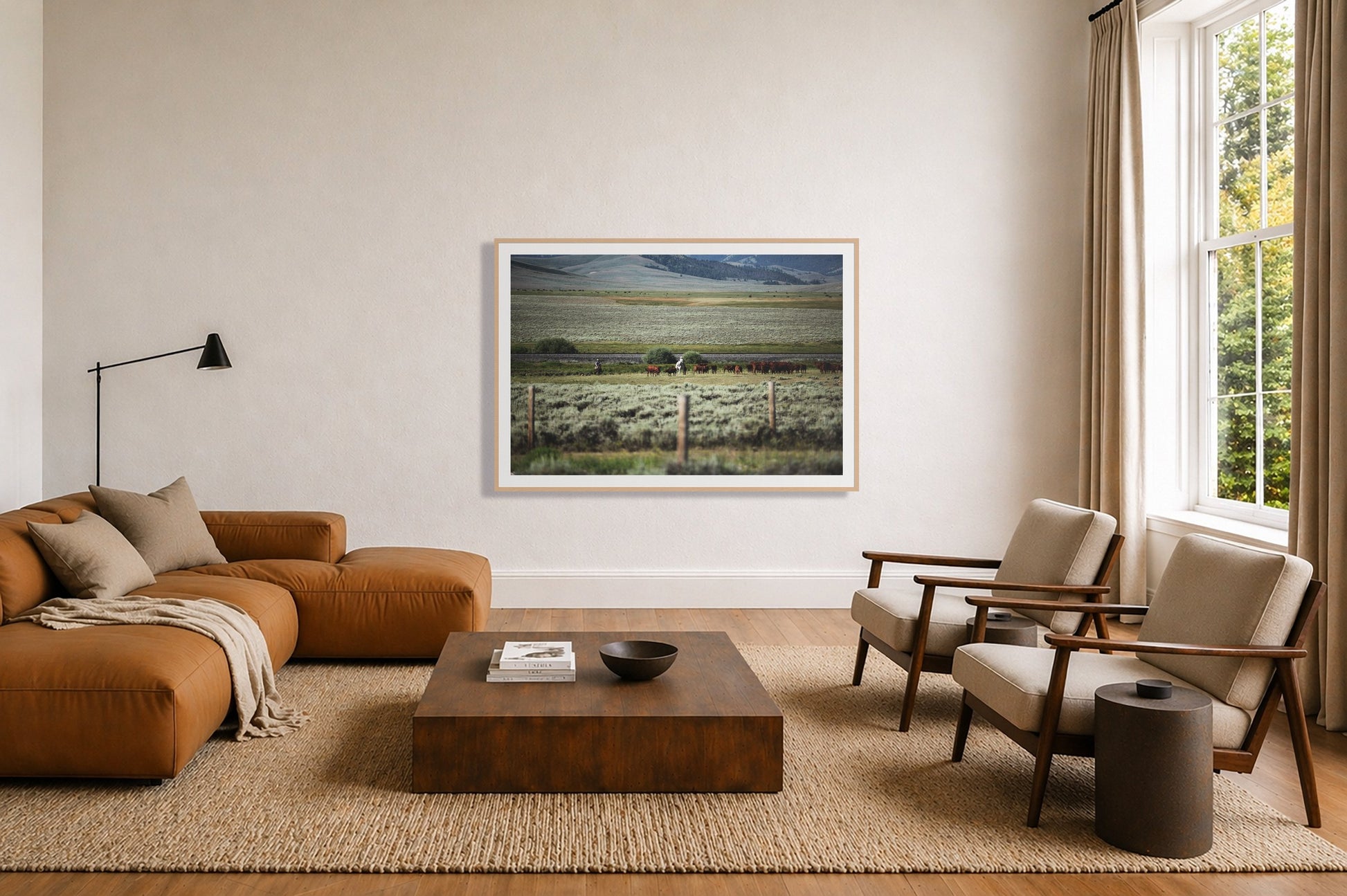 Framed photograph of Montana by Dylan Ozanich displayed on a wall