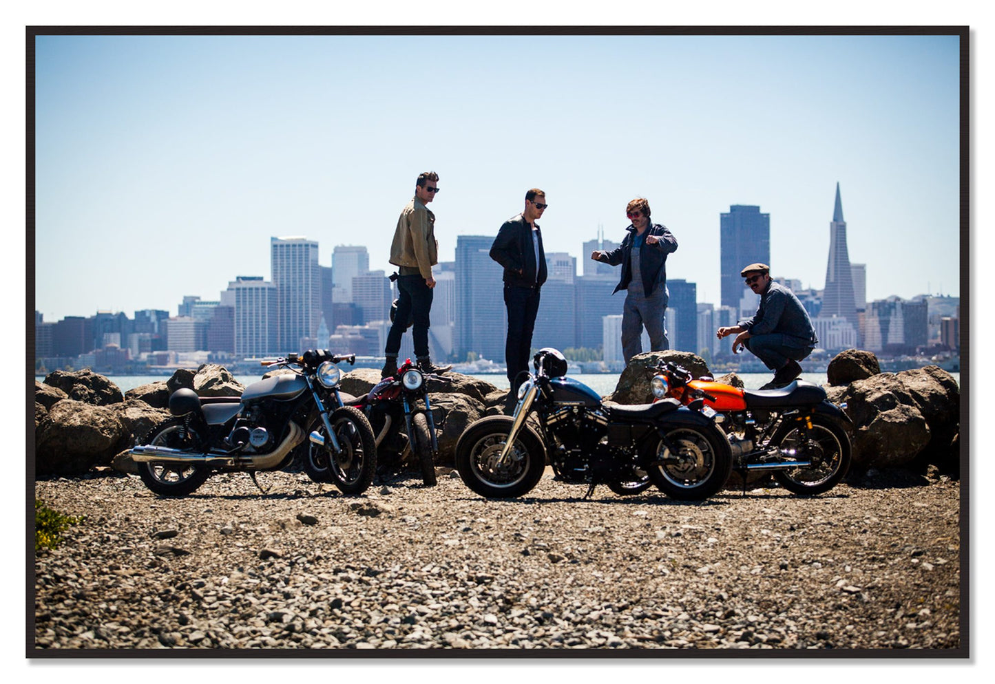 Never Fast Enough by Dylan Ozanich, 48×72 Full Bleed Print in a Black Walnut frame