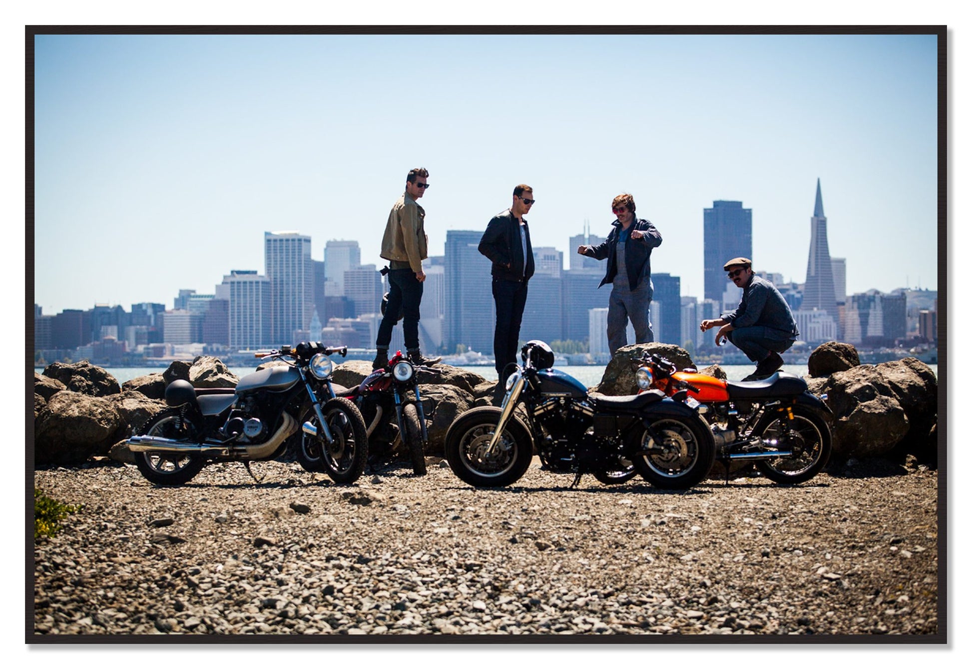 Never Fast Enough by Dylan Ozanich, 48×72 Full Bleed Print in a Black Walnut frame