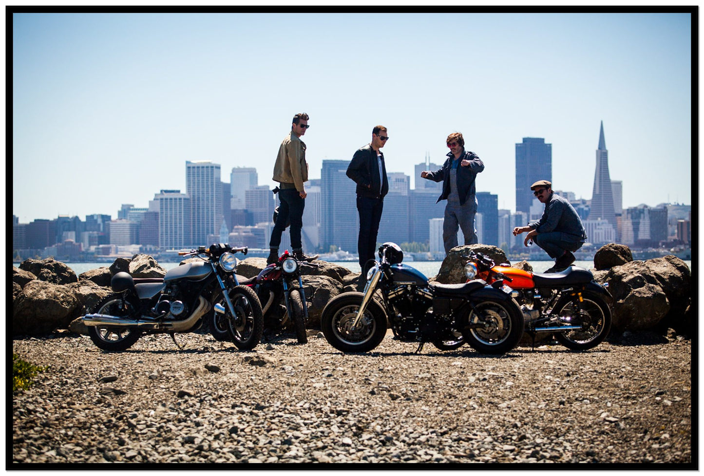 Never Fast Enough by Dylan Ozanich, 48×72 Full Bleed Print in a Black frame