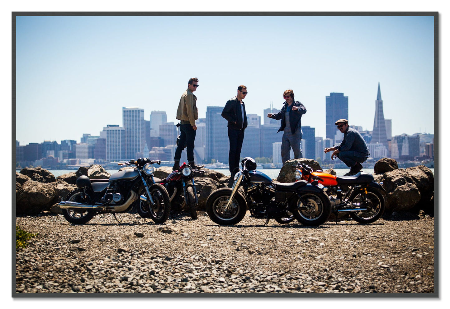 Never Fast Enough by Dylan Ozanich, 48×72 Full Bleed Print in a Grey frame