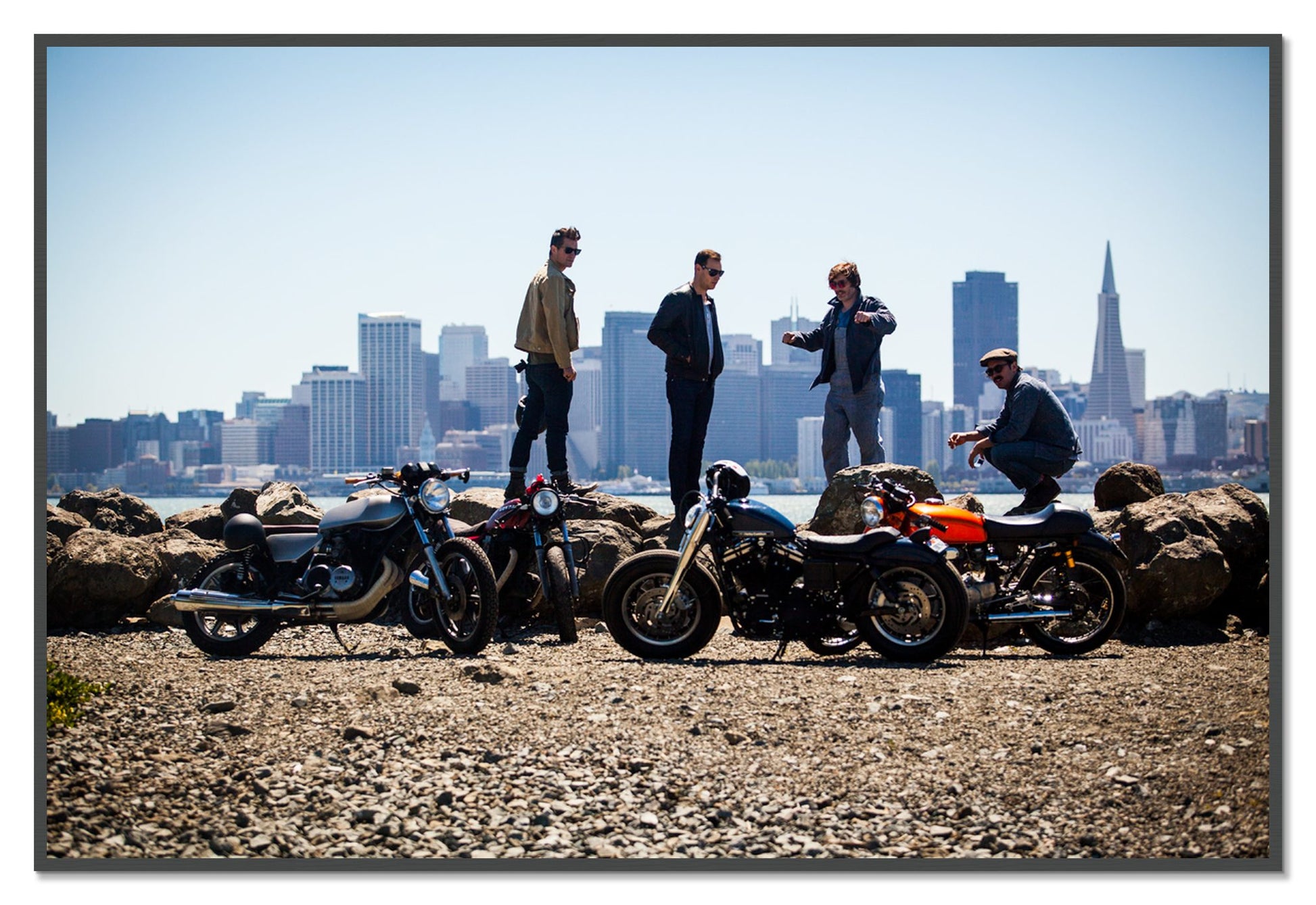 Never Fast Enough by Dylan Ozanich, 48×72 Full Bleed Print in a Grey frame