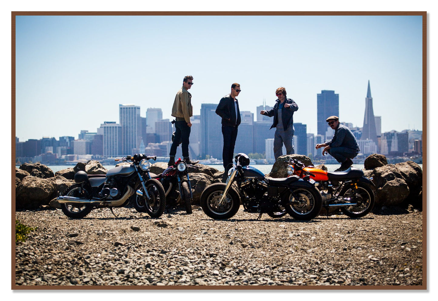 Never Fast Enough by Dylan Ozanich, 48×72 Full Bleed Print in a Walnut frame
