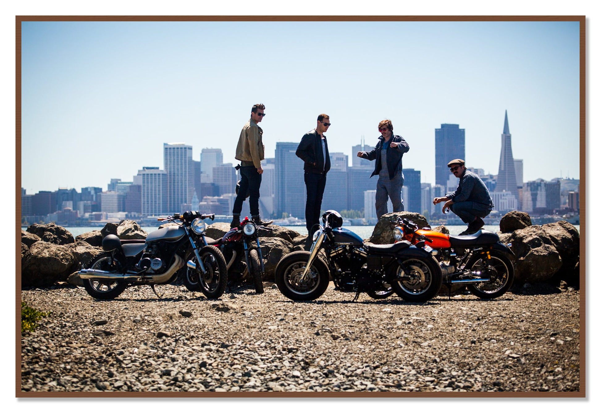 Never Fast Enough by Dylan Ozanich, 48×72 Full Bleed Print in a Walnut frame