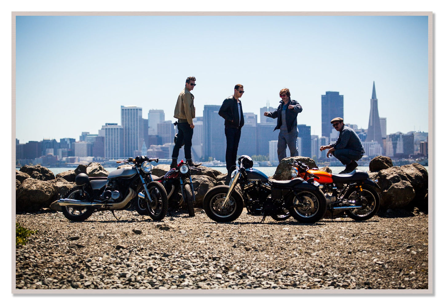 Never Fast Enough by Dylan Ozanich, 48×72 Full Bleed Print in a White Maple frame