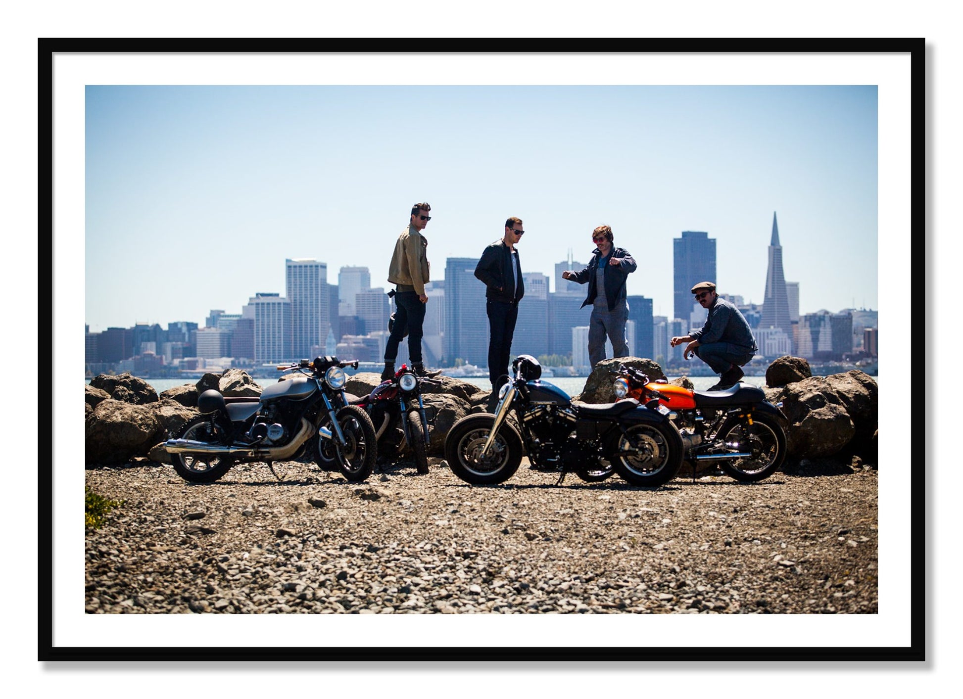Framed photograph of Never Fast Enough by Dylan Ozanich, Black frame, Borders