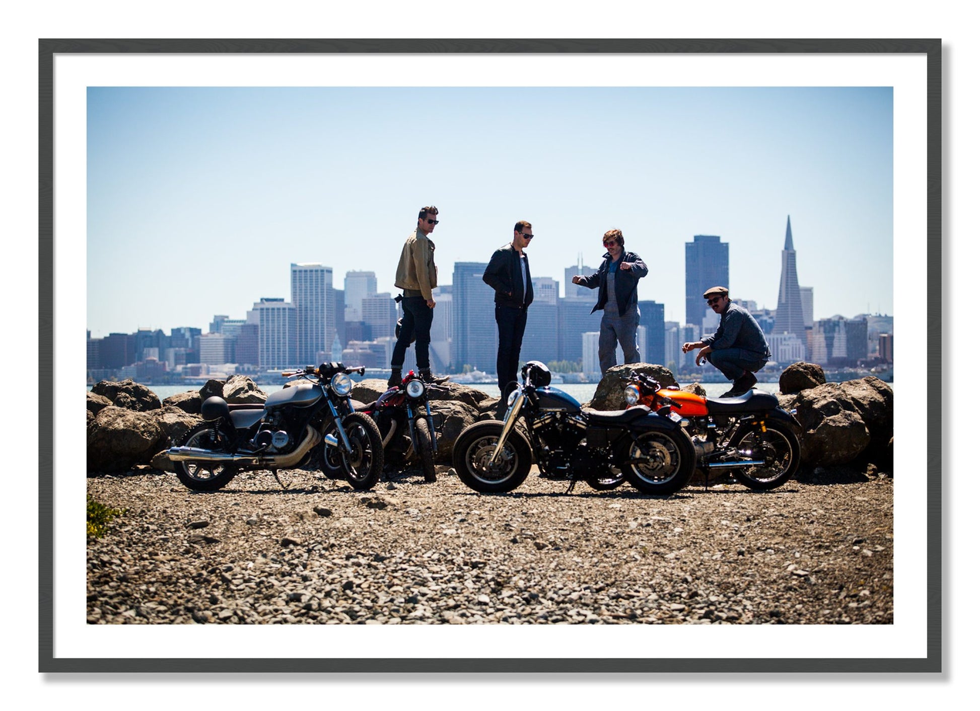 Framed photograph of Never Fast Enough by Dylan Ozanich, Grey frame, Borders