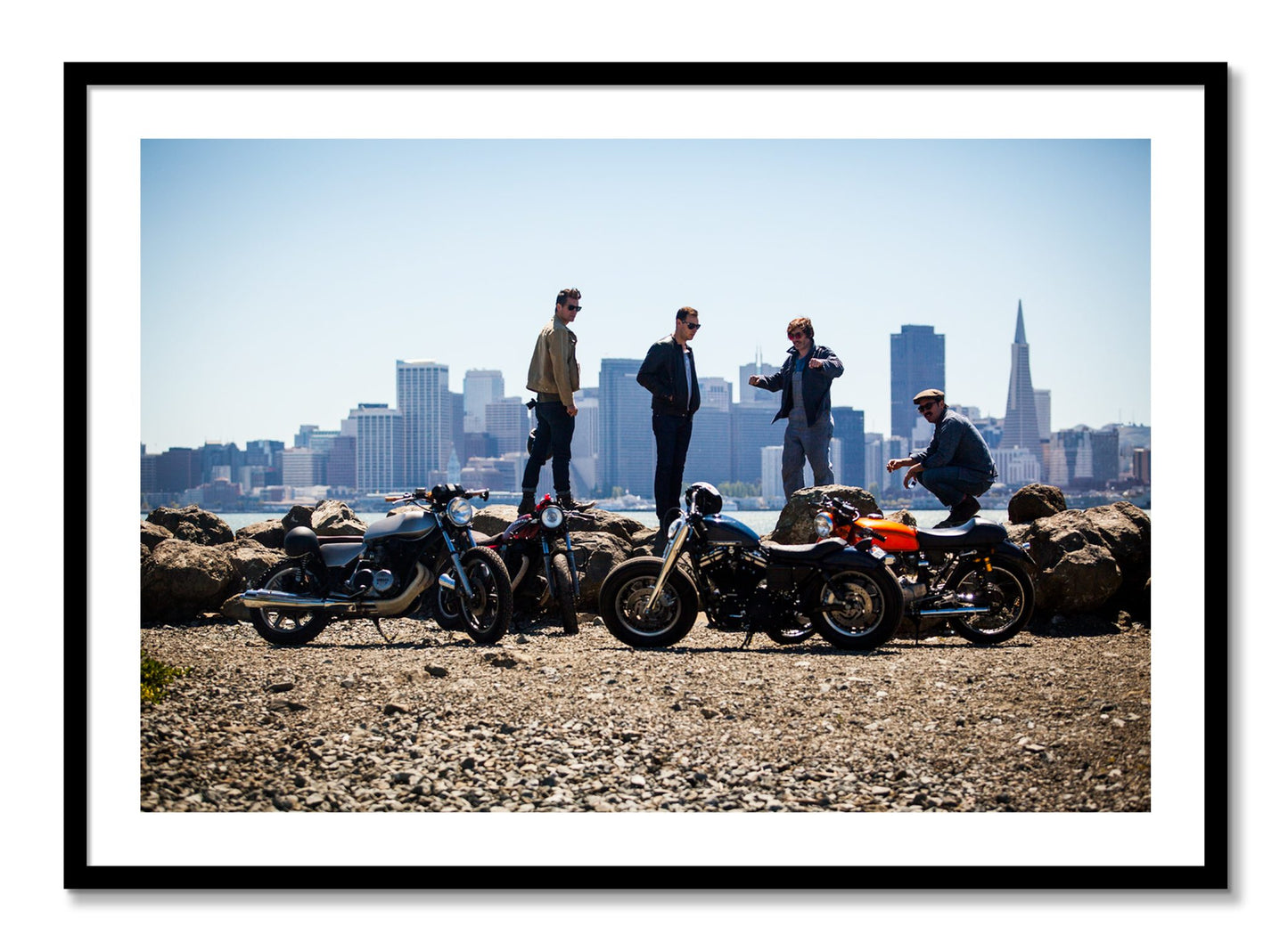 Framed photograph of Never Fast Enough by Dylan Ozanich, Black frame, Borders