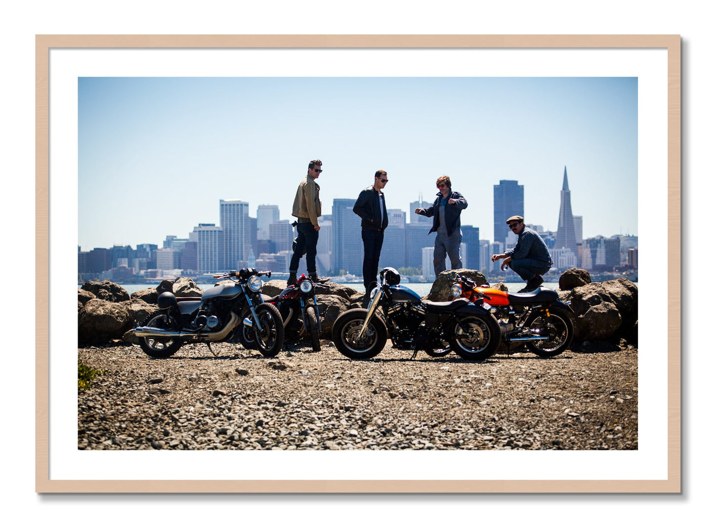 Framed photograph of Never Fast Enough by Dylan Ozanich, Maple frame, Borders