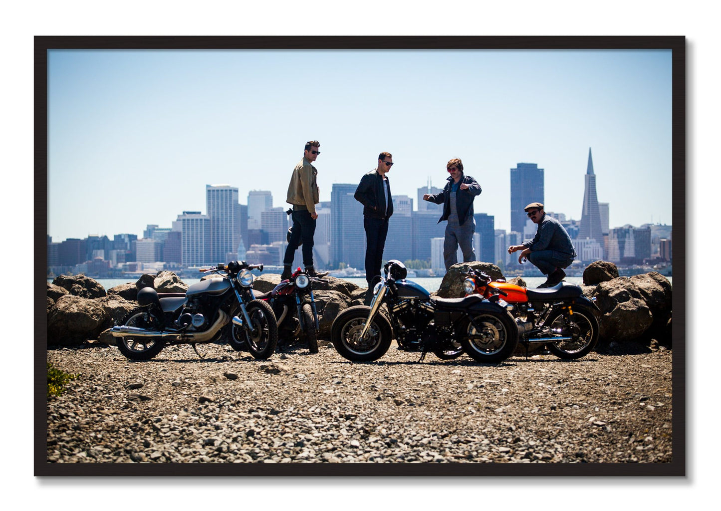 Framed photograph of Never Fast Enough by Dylan Ozanich, Black Walnut frame, Full Bleed