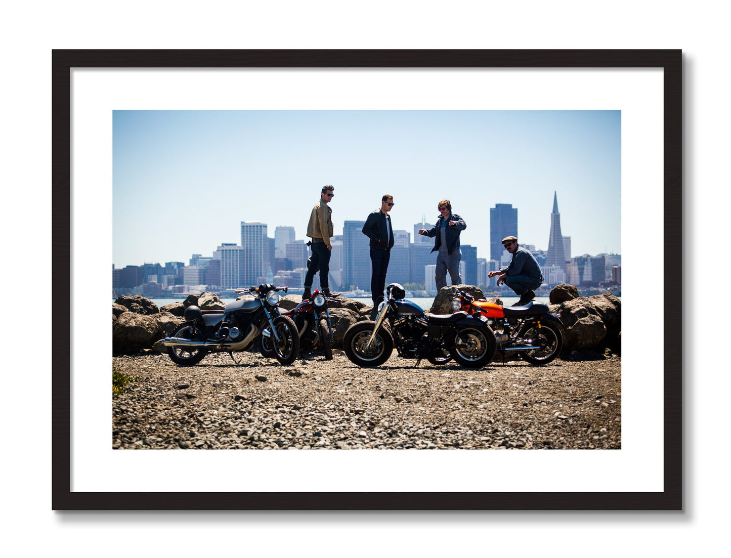 Framed photograph of Never Fast Enough by Dylan Ozanich, Black frame, Borders