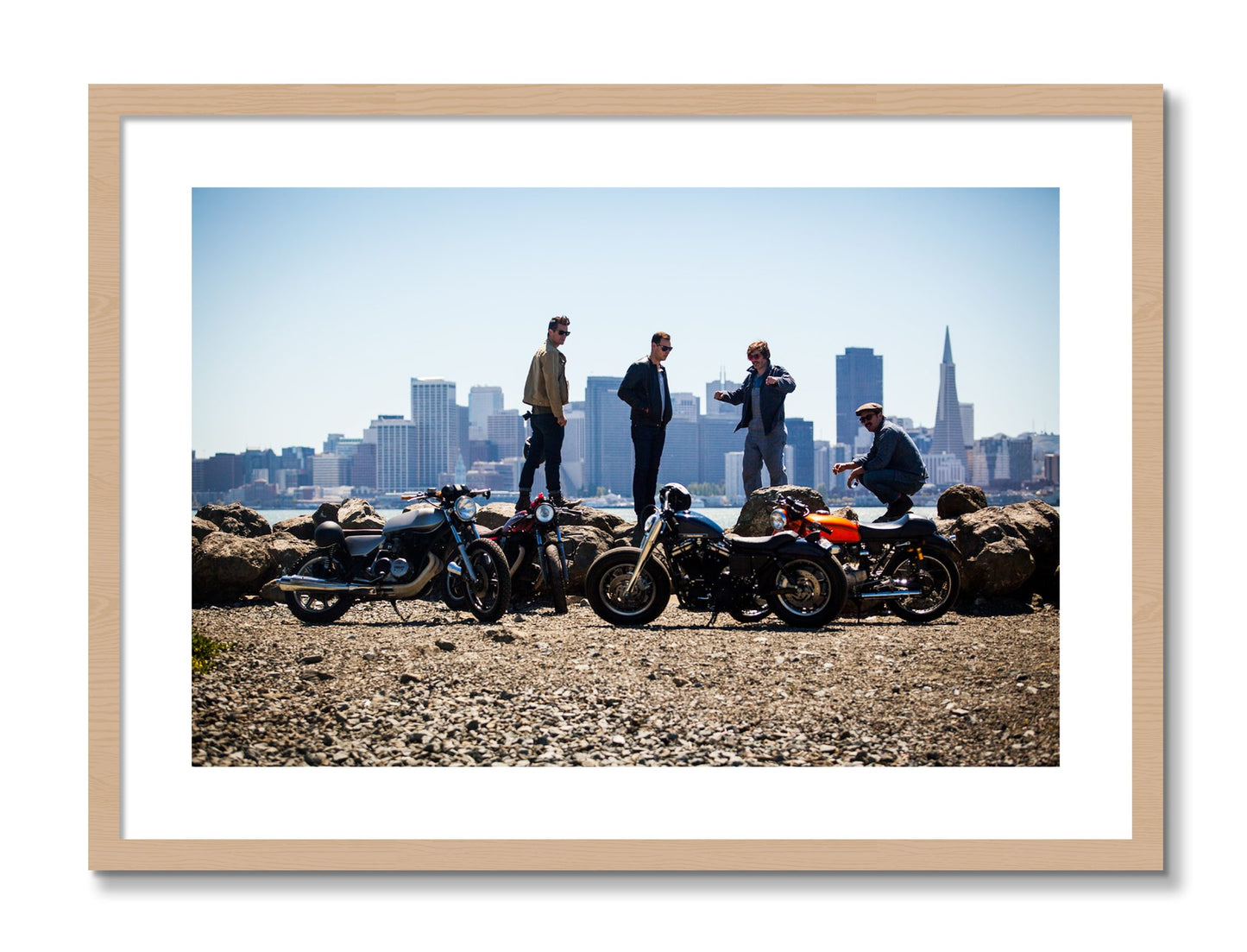 Framed photograph of Never Fast Enough by Dylan Ozanich, Oak frame, Borders