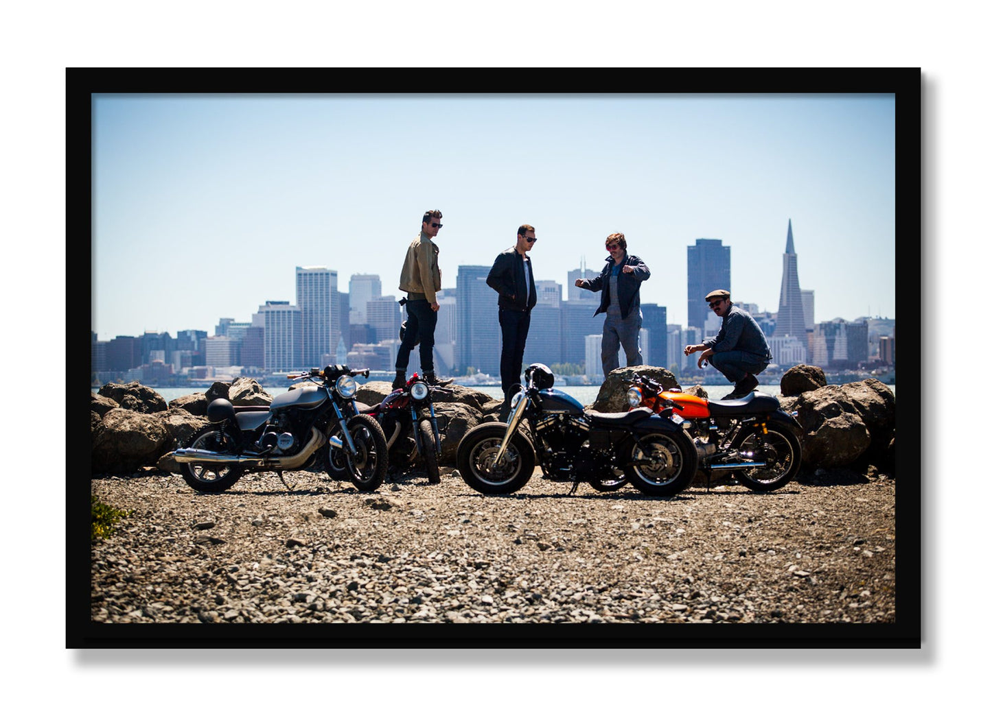 Framed photograph of Never Fast Enough by Dylan Ozanich, Black frame, Full Bleed