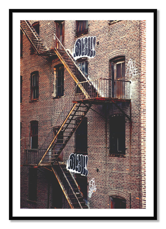 Framed photograph of New York City Style by Dylan Ozanich, Black frame, Borders