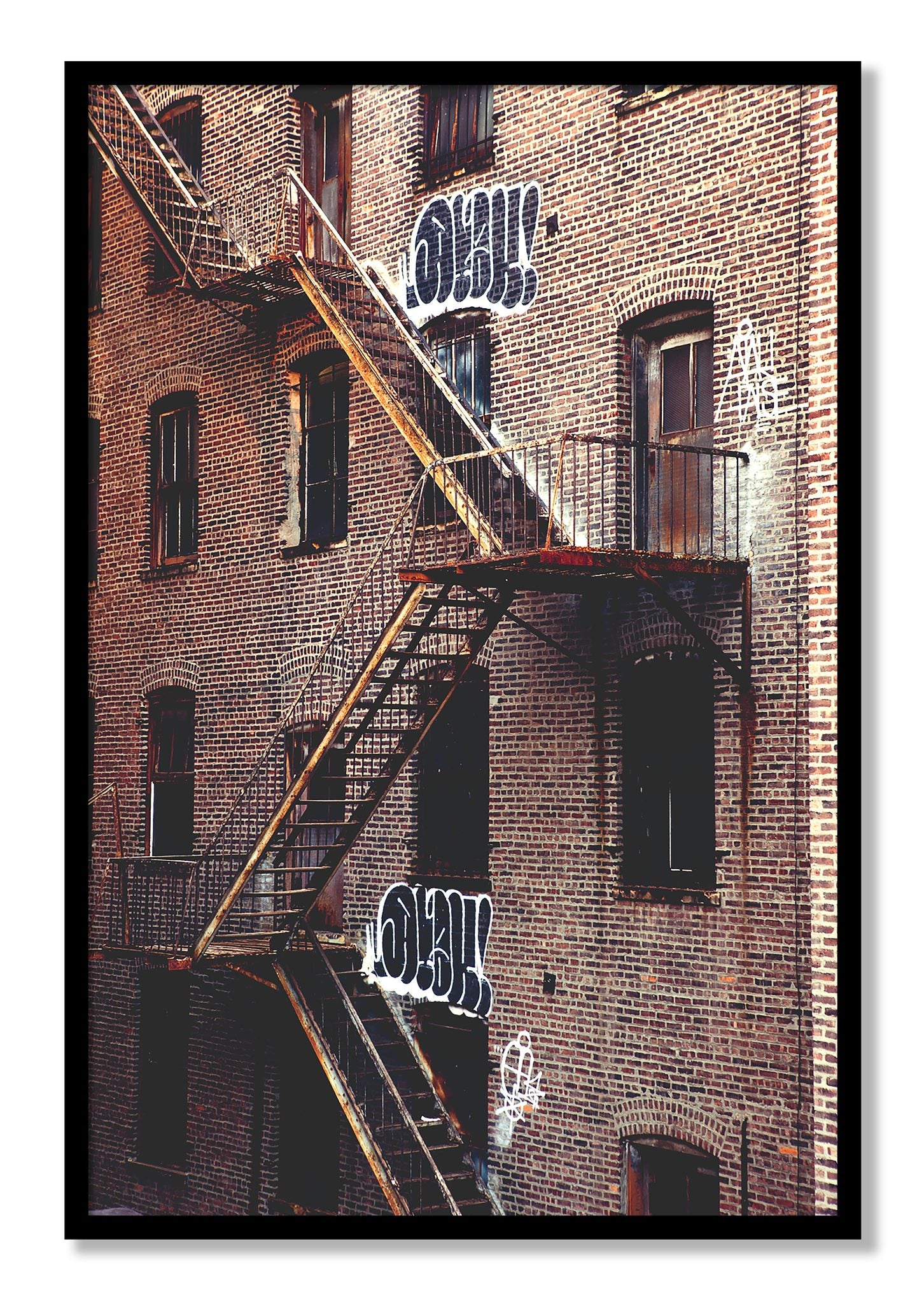 Framed photograph of New York City Style by Dylan Ozanich, Black frame, Full Bleed
