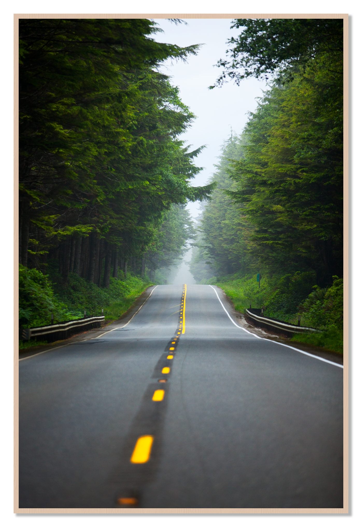 North West by Dylan Ozanich, 48×72 Full Bleed Print in a Maple frame