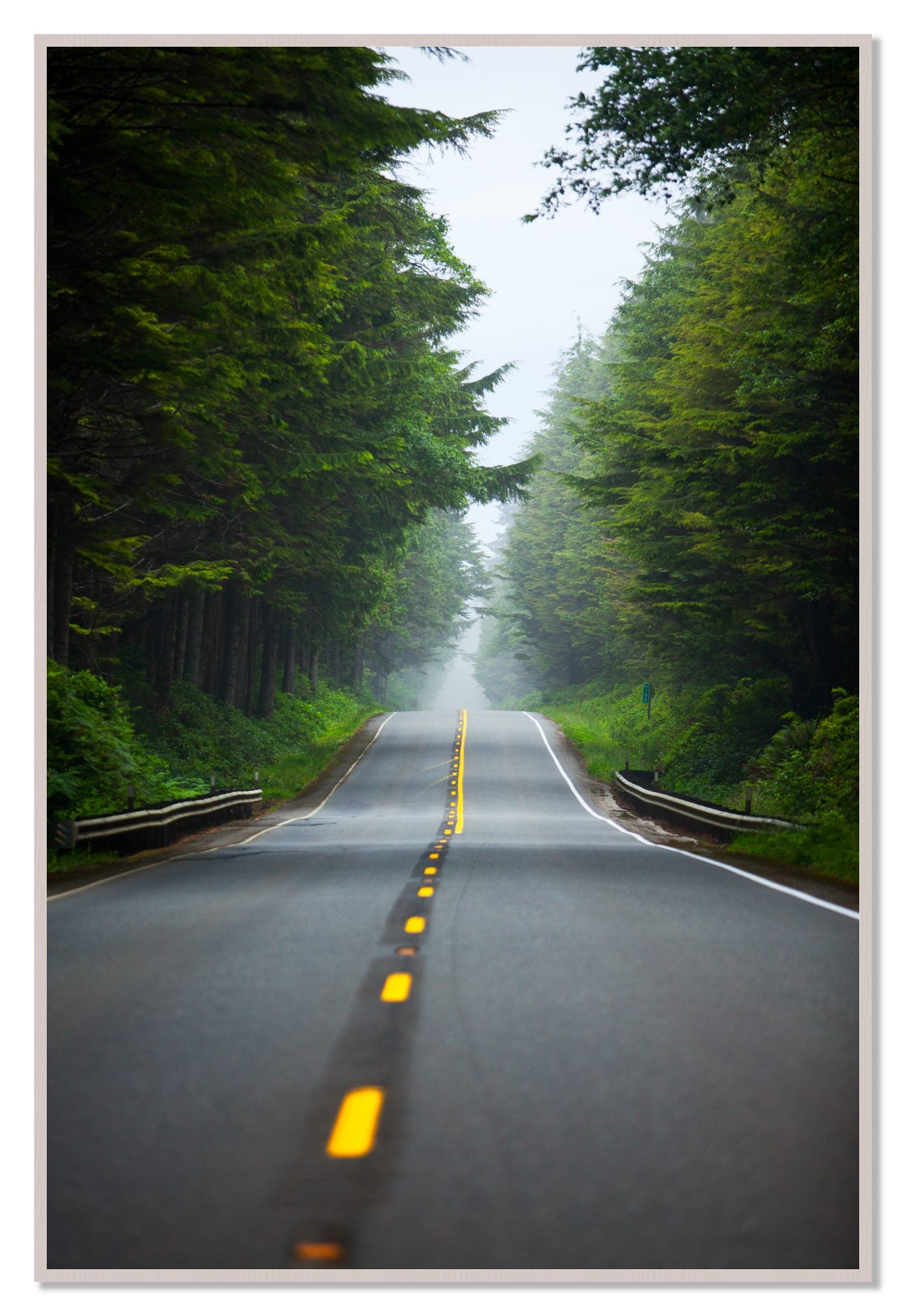 North West by Dylan Ozanich, 48×72 Full Bleed Print in a White Maple frame