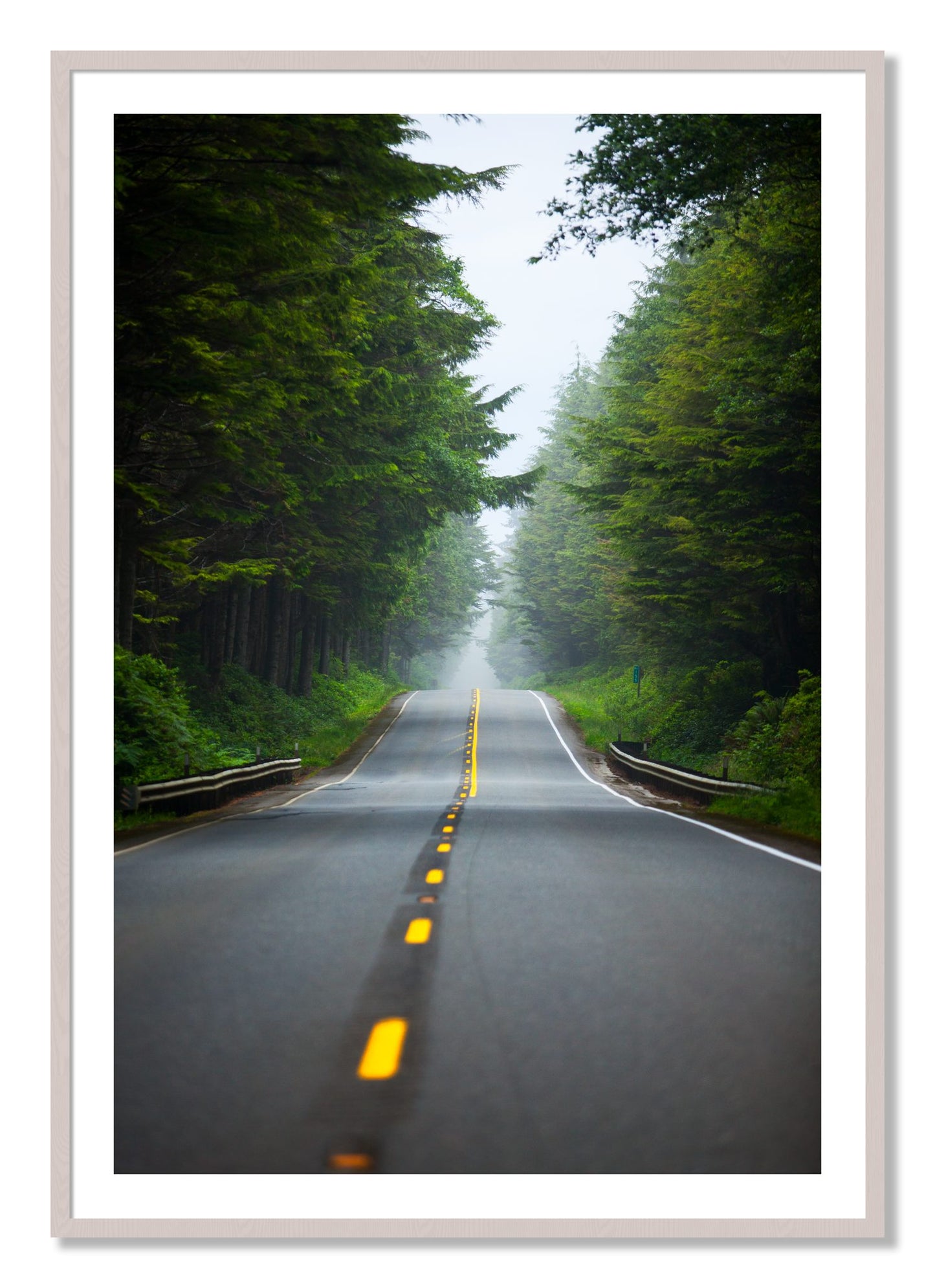 Framed photograph of North West by Dylan Ozanich, White Maple frame, Borders